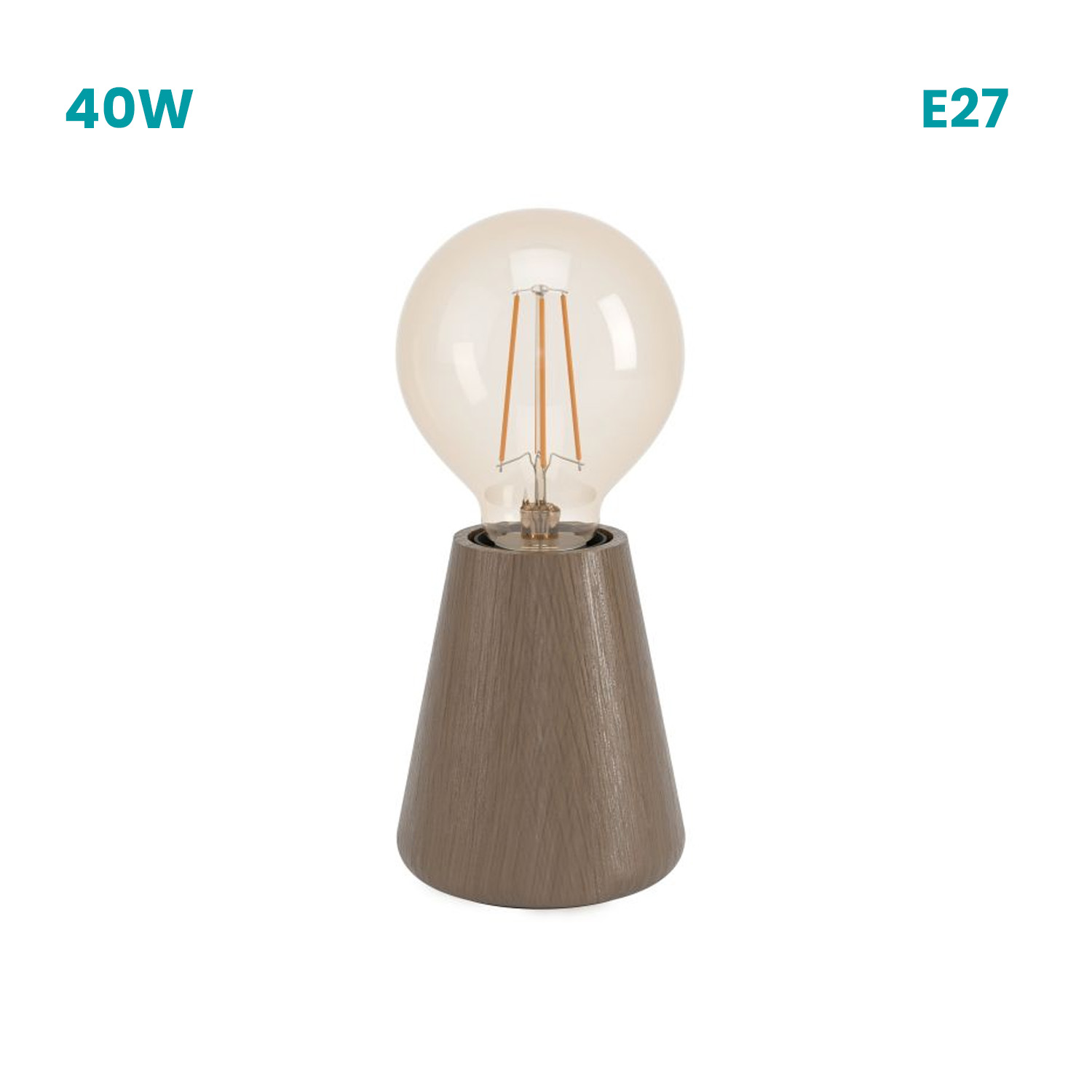 LAMPARA DE MESA ASBY 1X40W D85 - 1