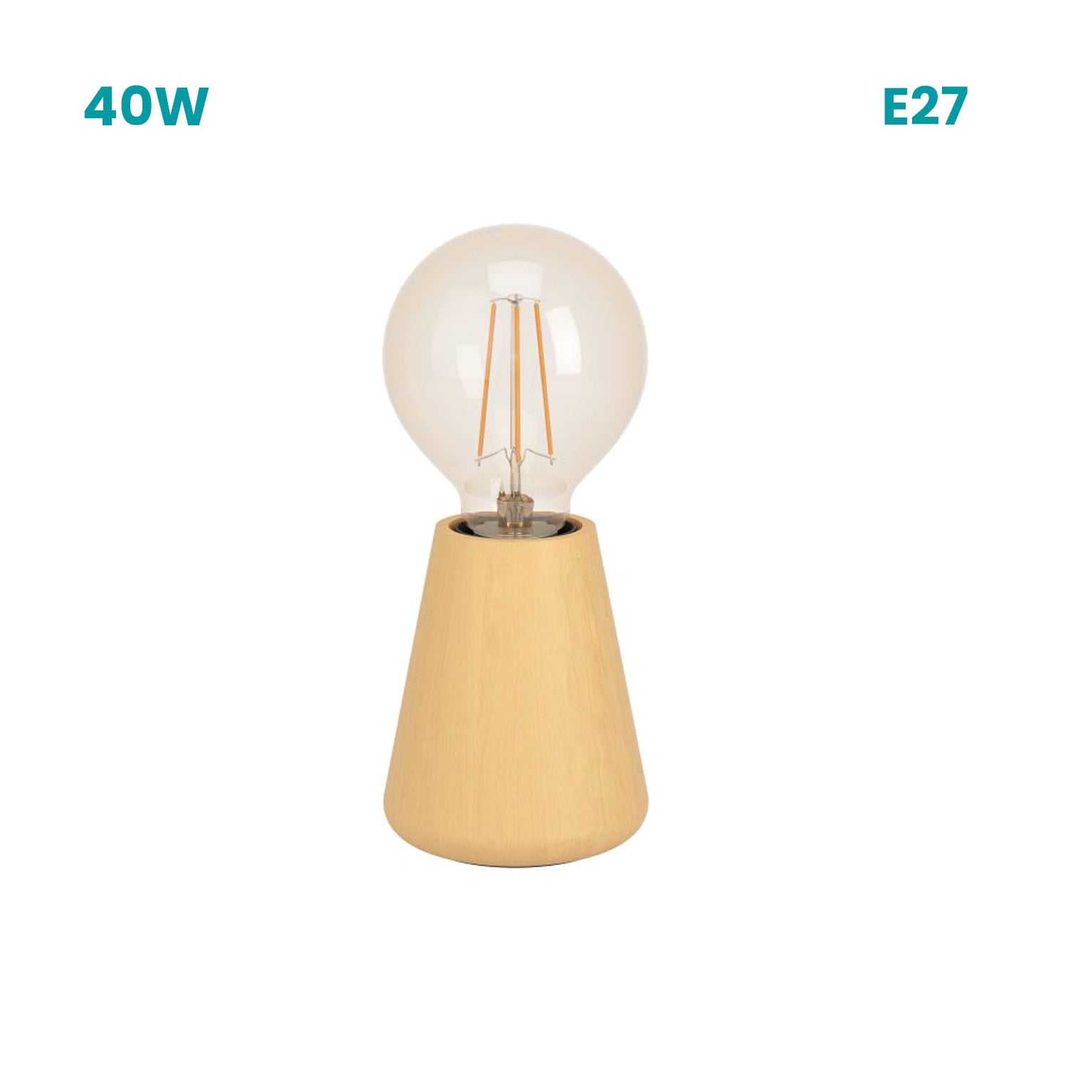 LAMPARA DE MESA ASBY 1X40W - 1