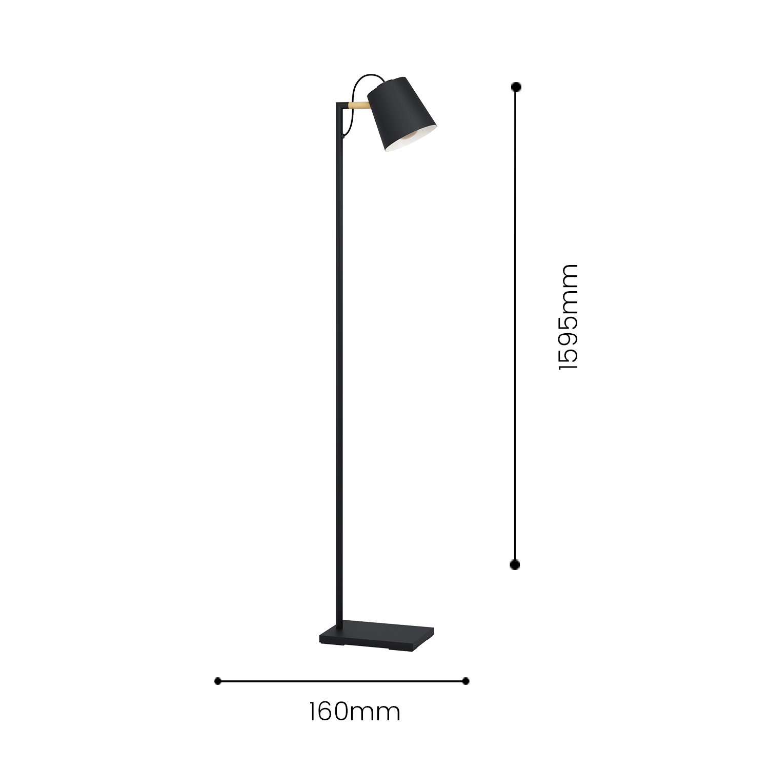 LAMPARA DE PIE LACEY 1X40W - 2