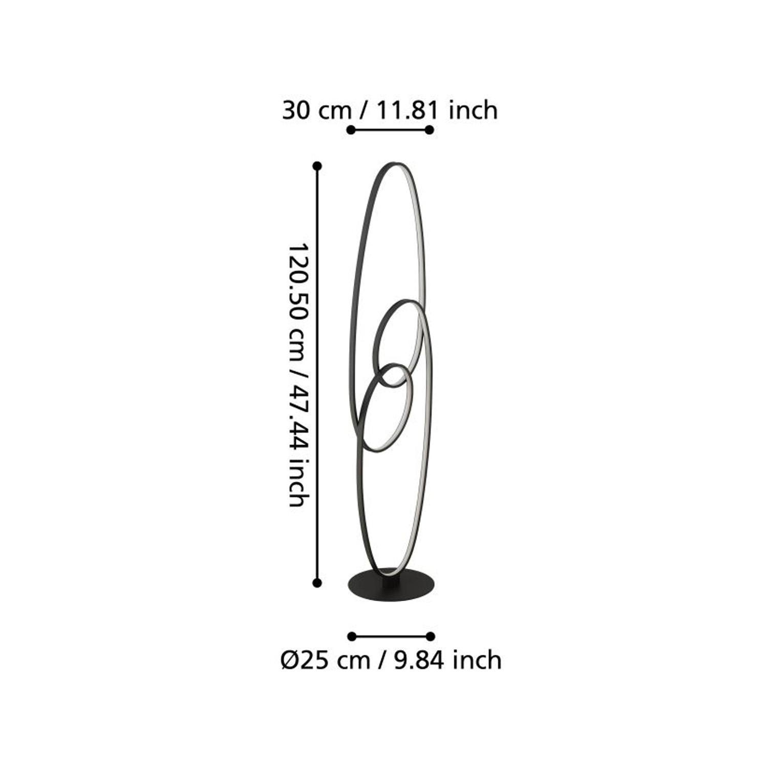 LAMPARA DE PIE GIANELLA 38W - 2
