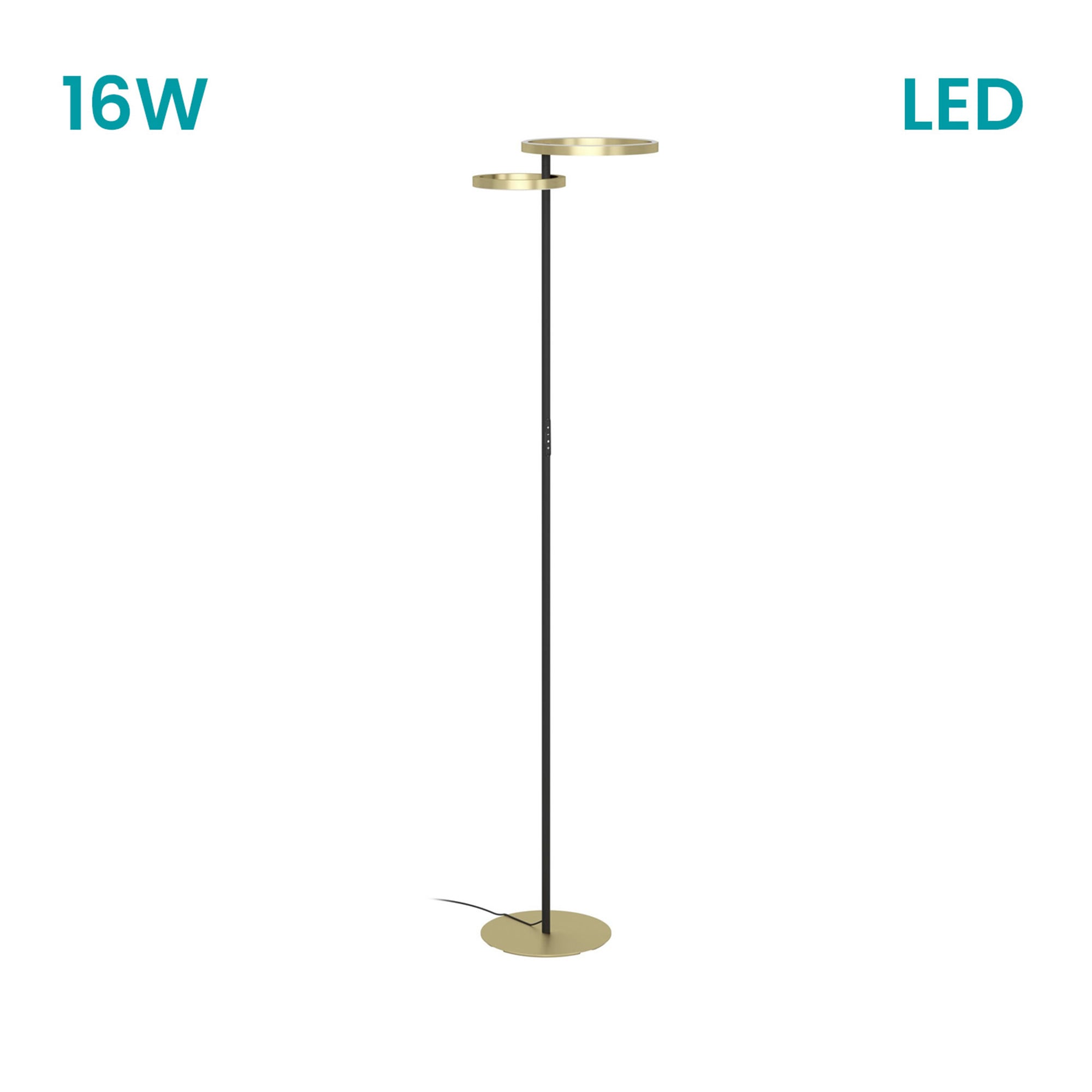 LAMPARA DE PIE CASTELPOTO 1 LED 16W - 1