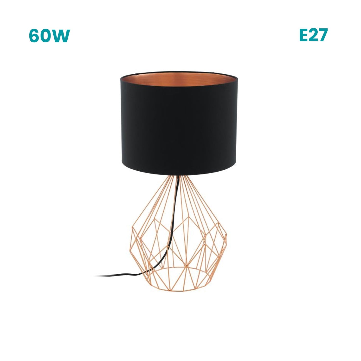 LAMPARA DE MESA PEDREGAL 1 1X60W - 1