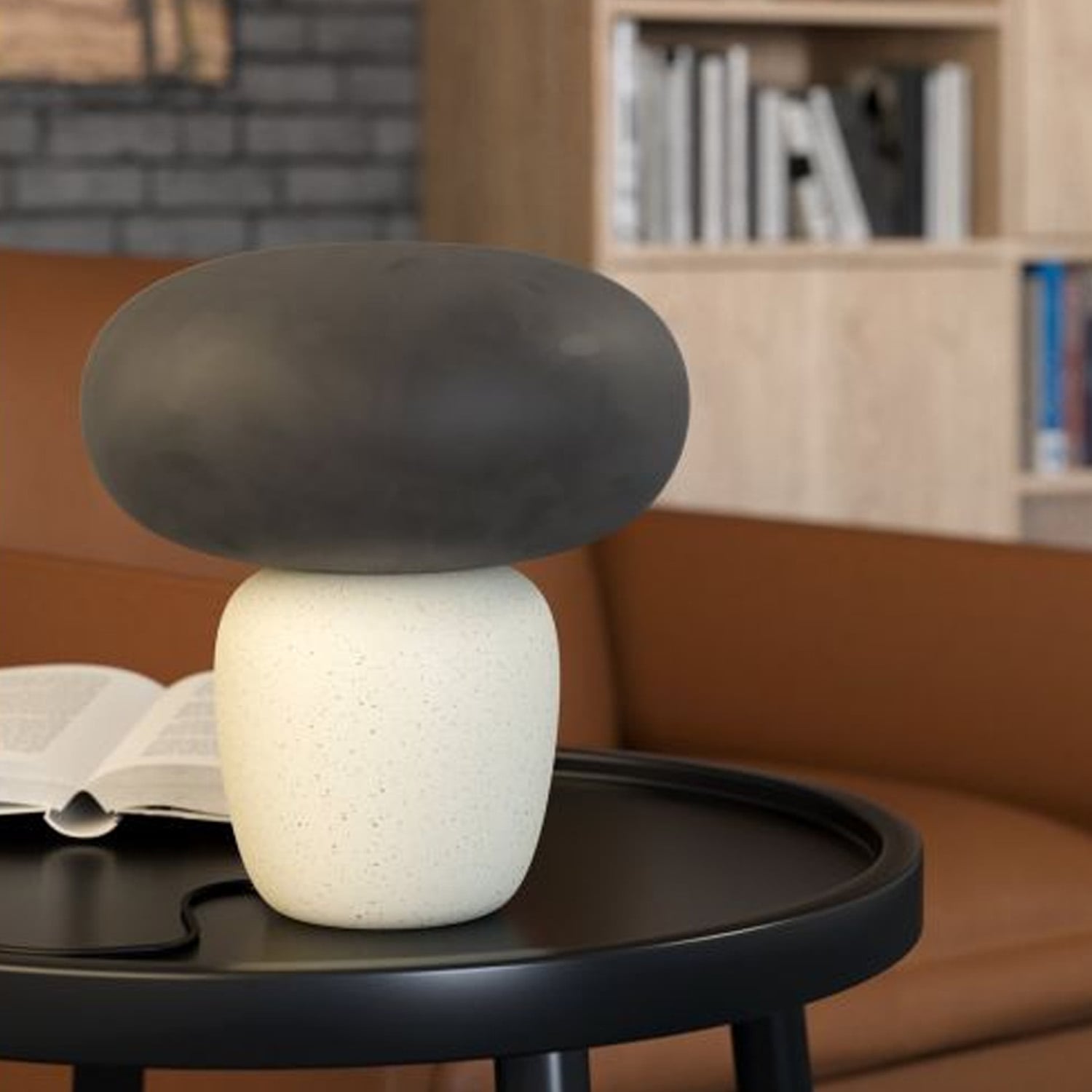 LAMPARA DE MESA CAHUAMA GRIS 1X40W D275 - 3