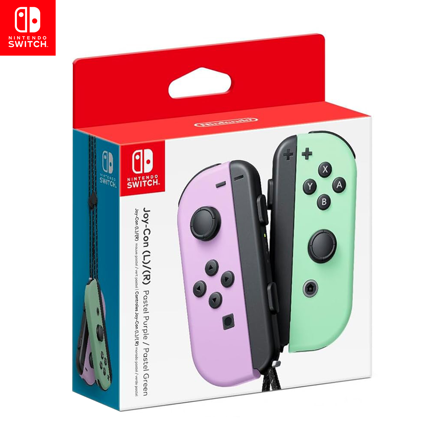 JOY CON NINTENDO SWITCH PASTEL PURPLE / PASTEL GREEN - 1