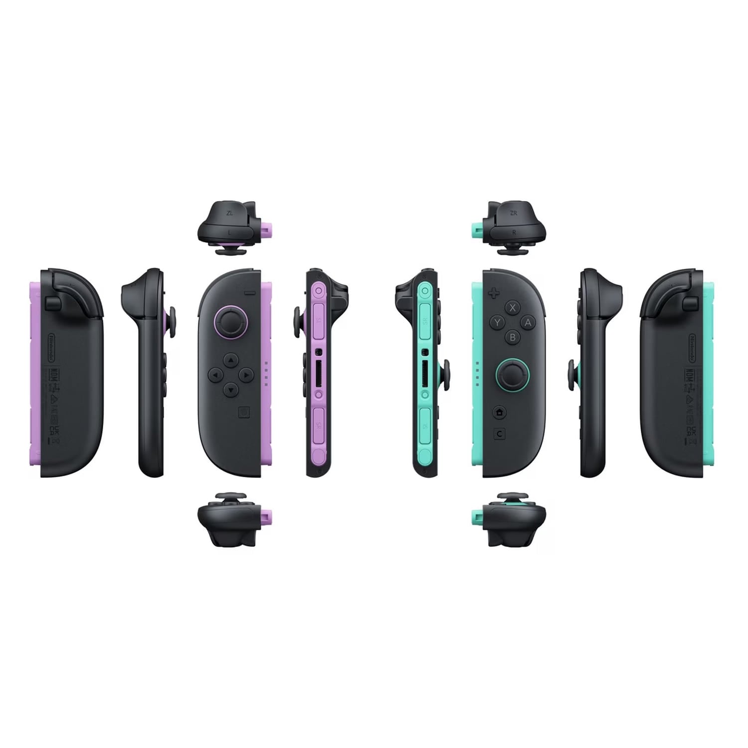 JOY CON NINTENDO SWITCH 2 LIGHT PURPLE / LIGHT GREEN - 6