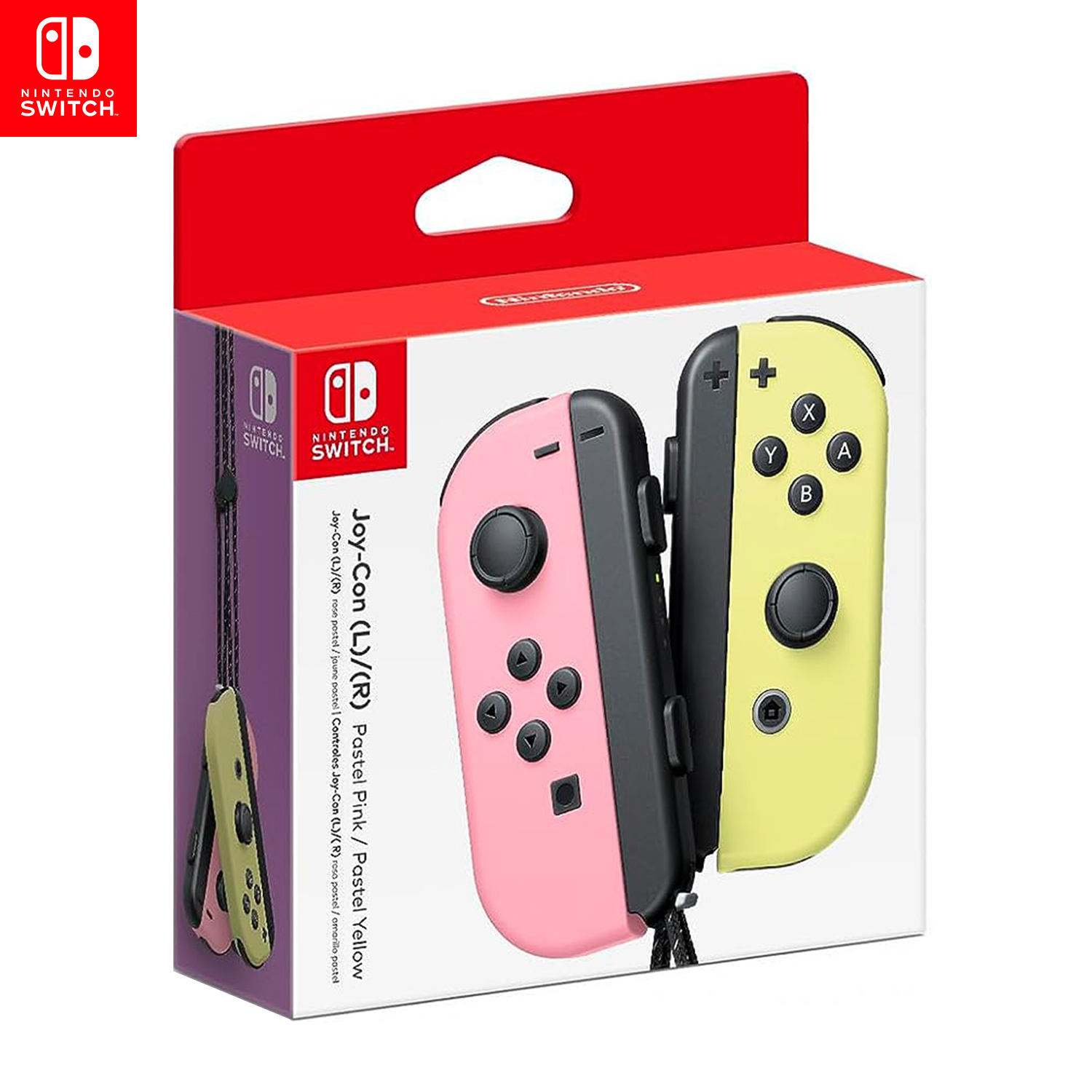 JOY CON NINTENDO SWITCH PASTEL PINK / PASTEL YELLOW - 1