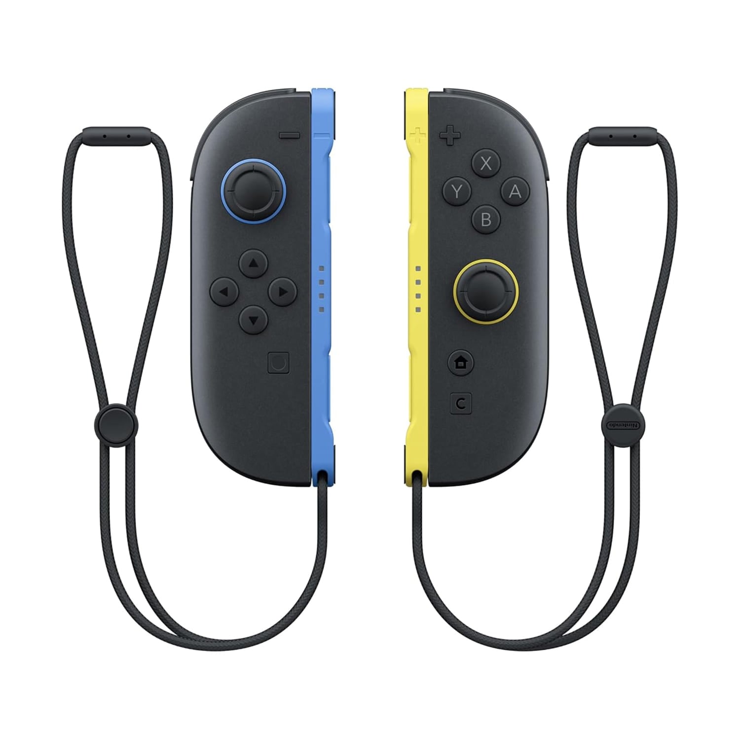 JOY CON NINTENDO SWITCH 2: BLUE - LIGHT YELLOW - 2