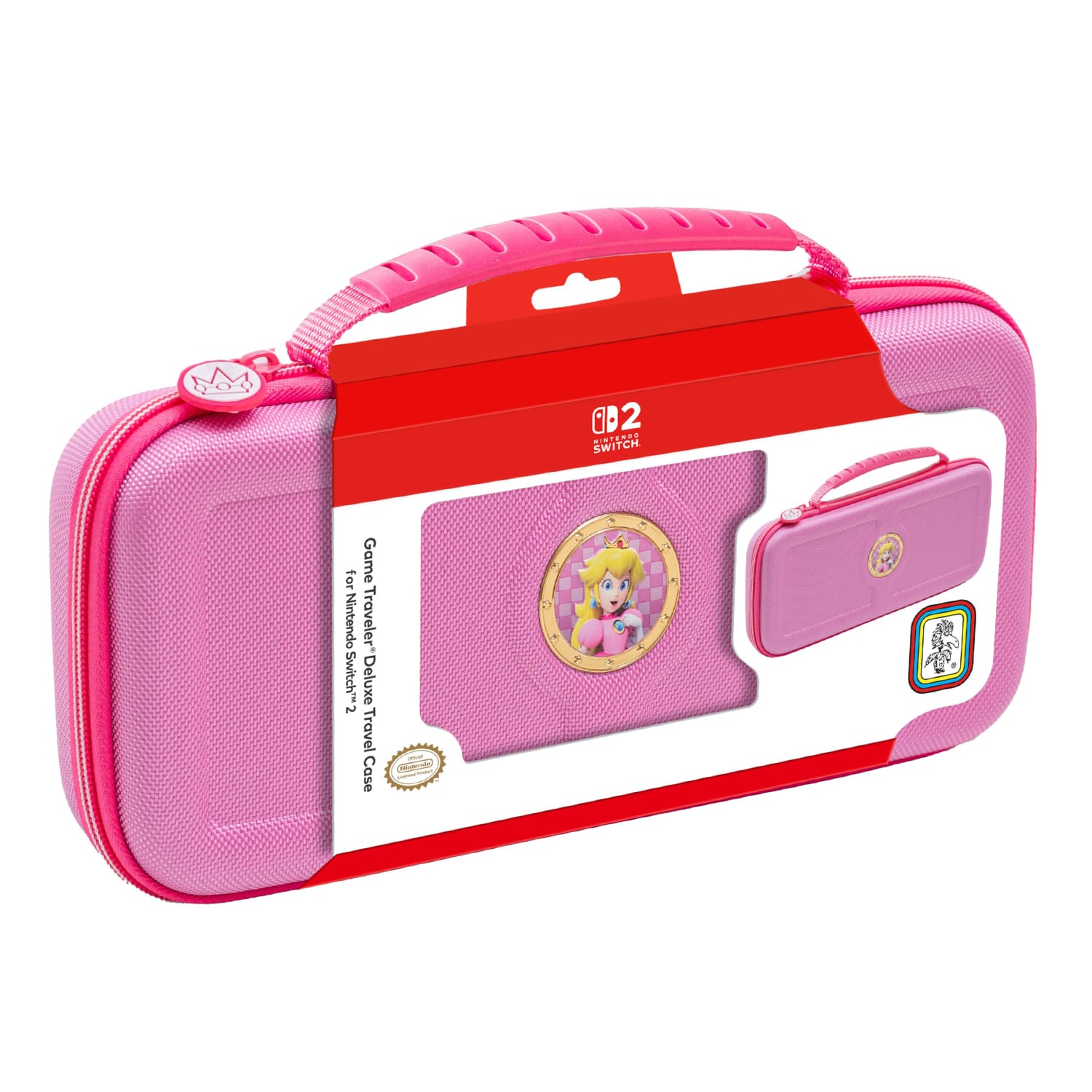 ESTUCHE GAME TRAVELER DELUXE TRAVEL CASE PEACH ROSA PP12 PARA NINTENDO SWITCH 2 - 1