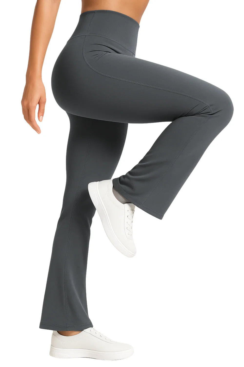 LEGGINGS DEPORTIVAS MUJER MOTION FLARE GRIS - 1