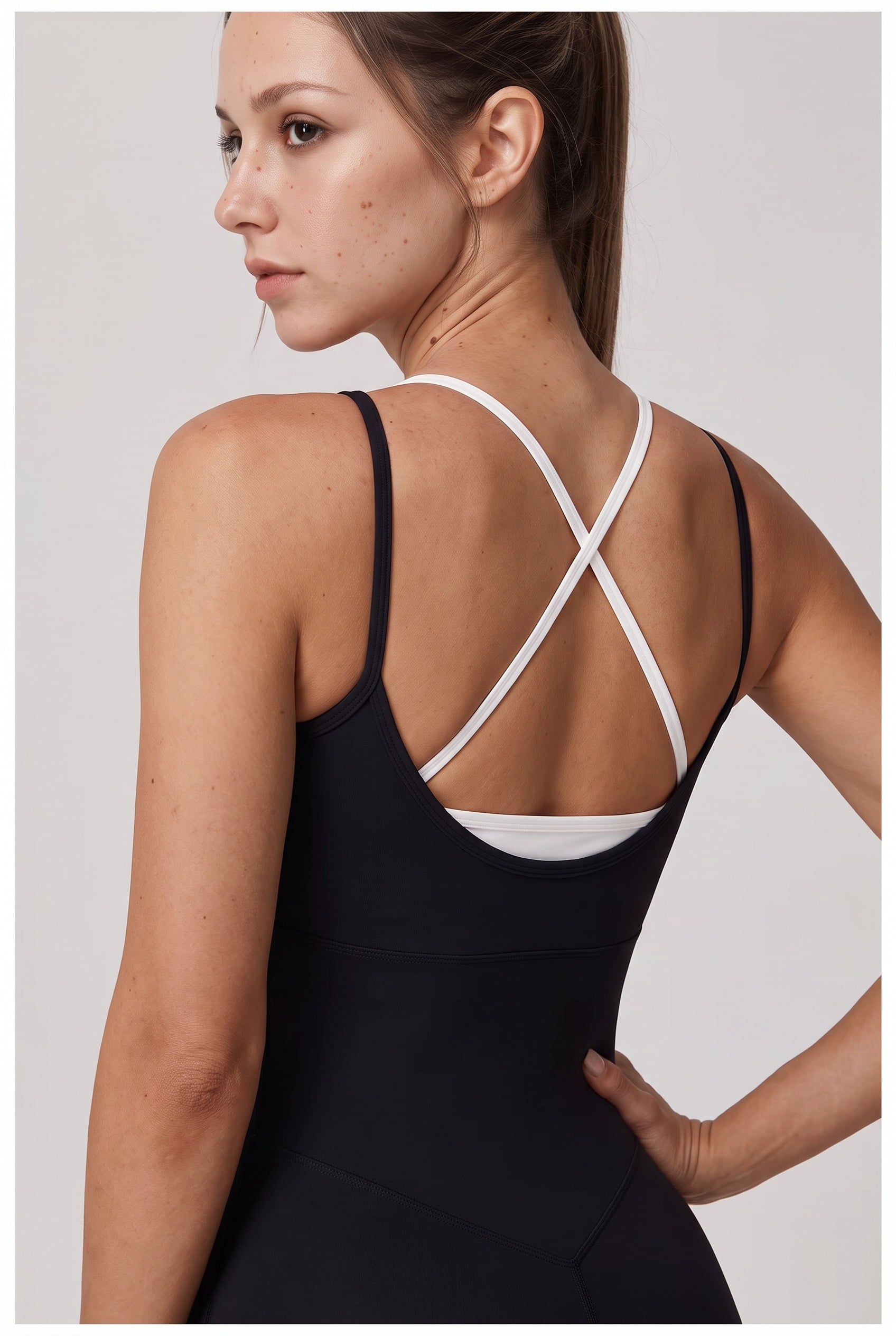 ENTERIZO DEPORTIVO MUJER REFORMER NEGRO - 3