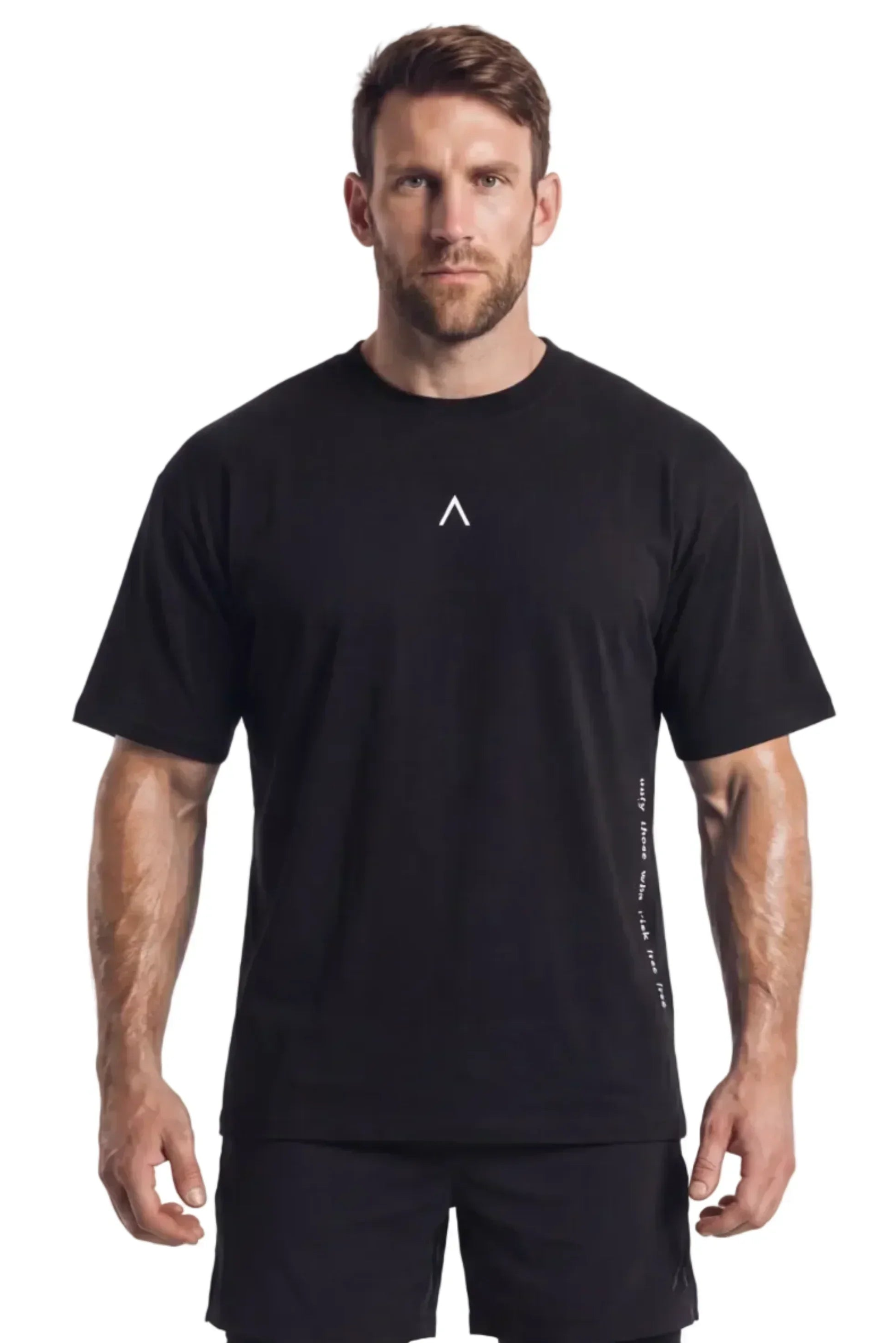 POLO DEPORTIVO HOMBRE OVERSIZE NEGRO - 3
