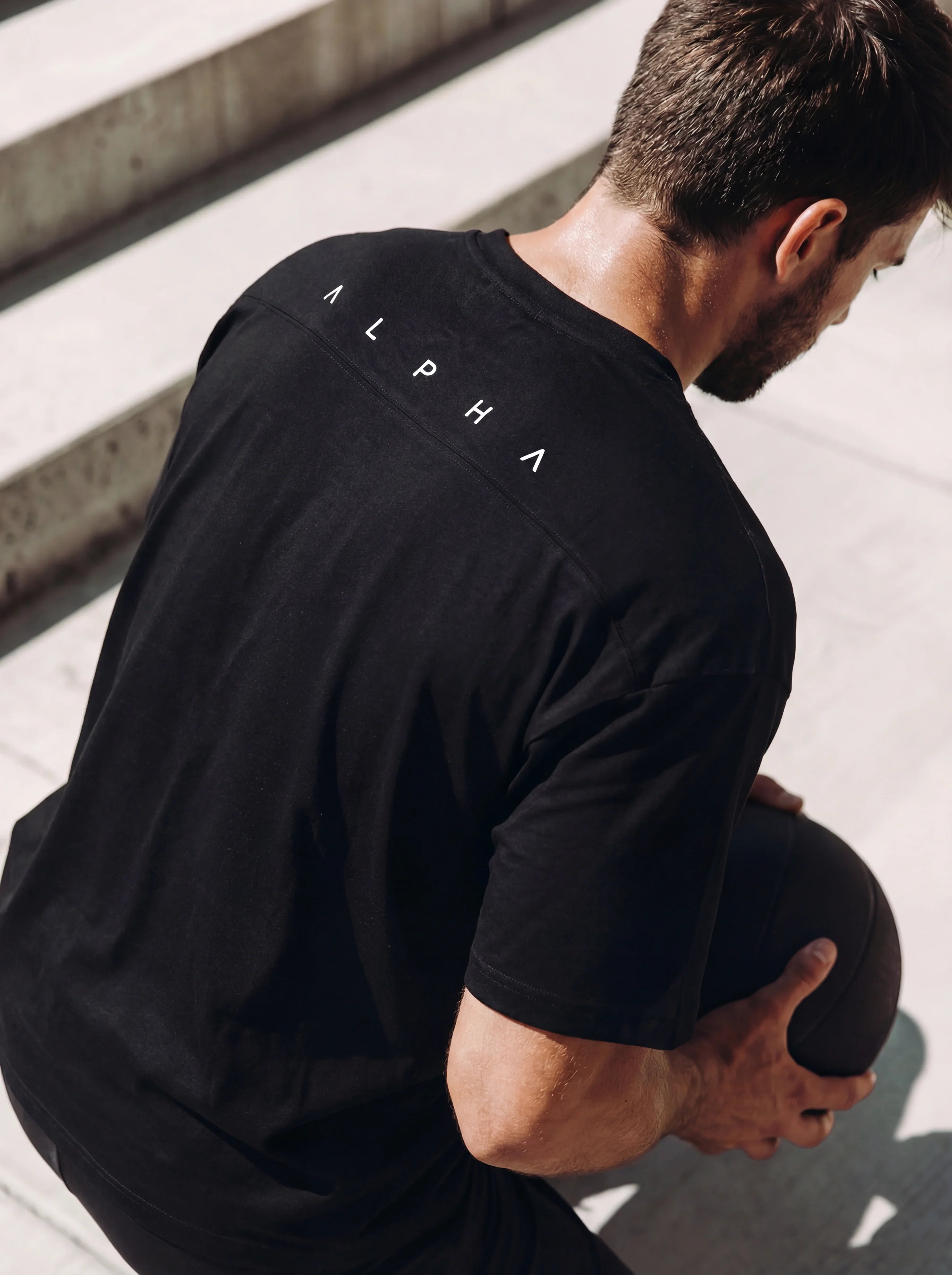 POLO DEPORTIVO HOMBRE OVERSIZE NEGRO - 4