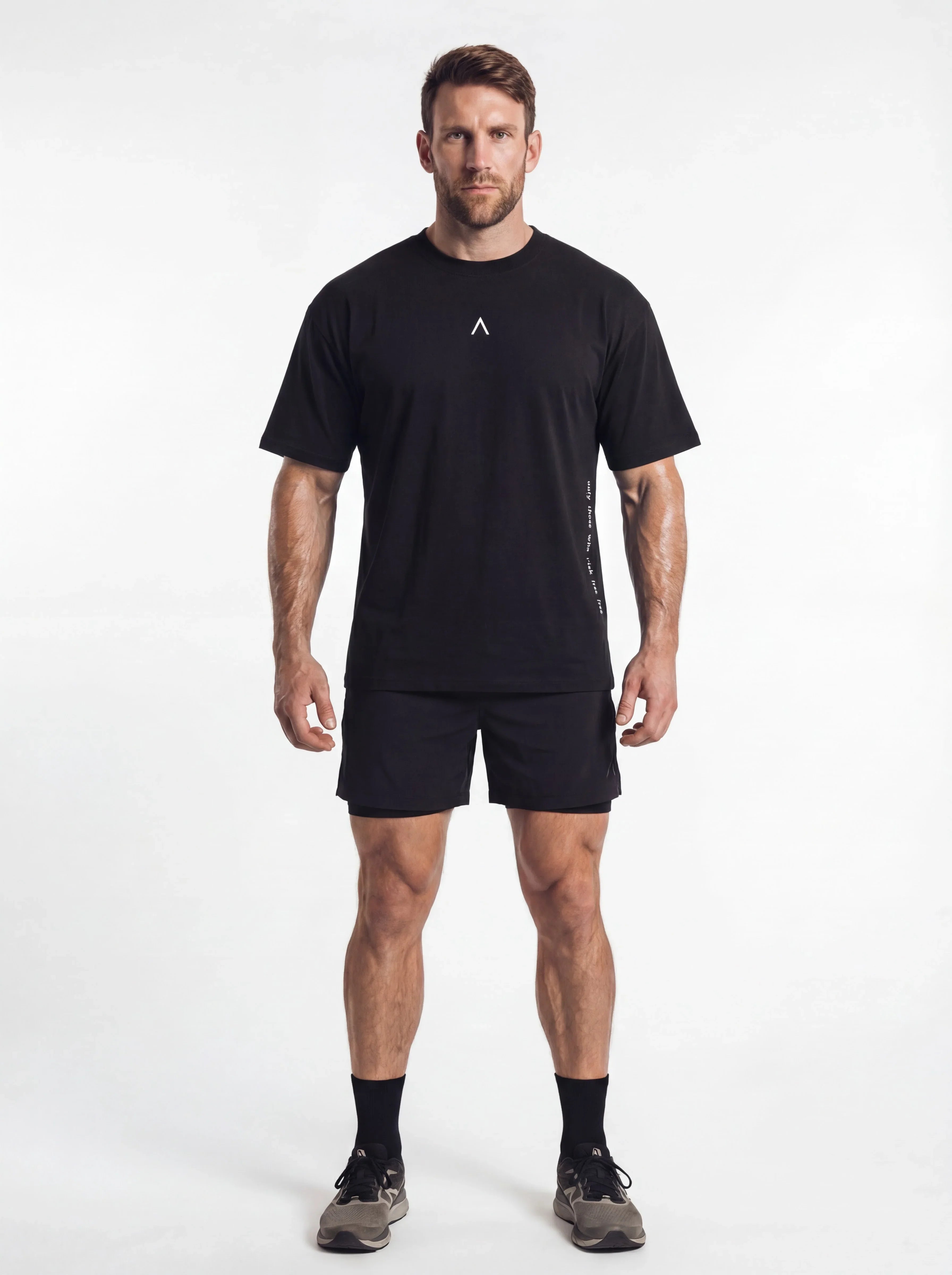 POLO DEPORTIVO HOMBRE OVERSIZE NEGRO - 5