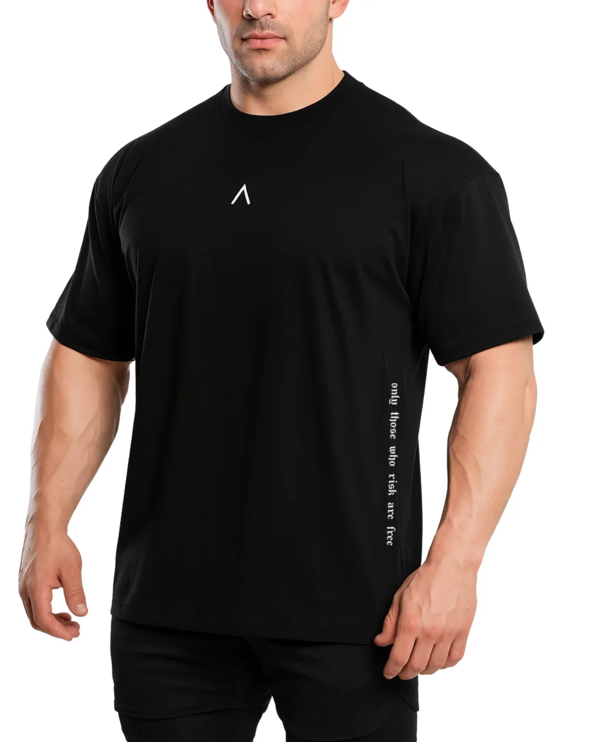 POLO DEPORTIVO HOMBRE OVERSIZE NEGRO - 7
