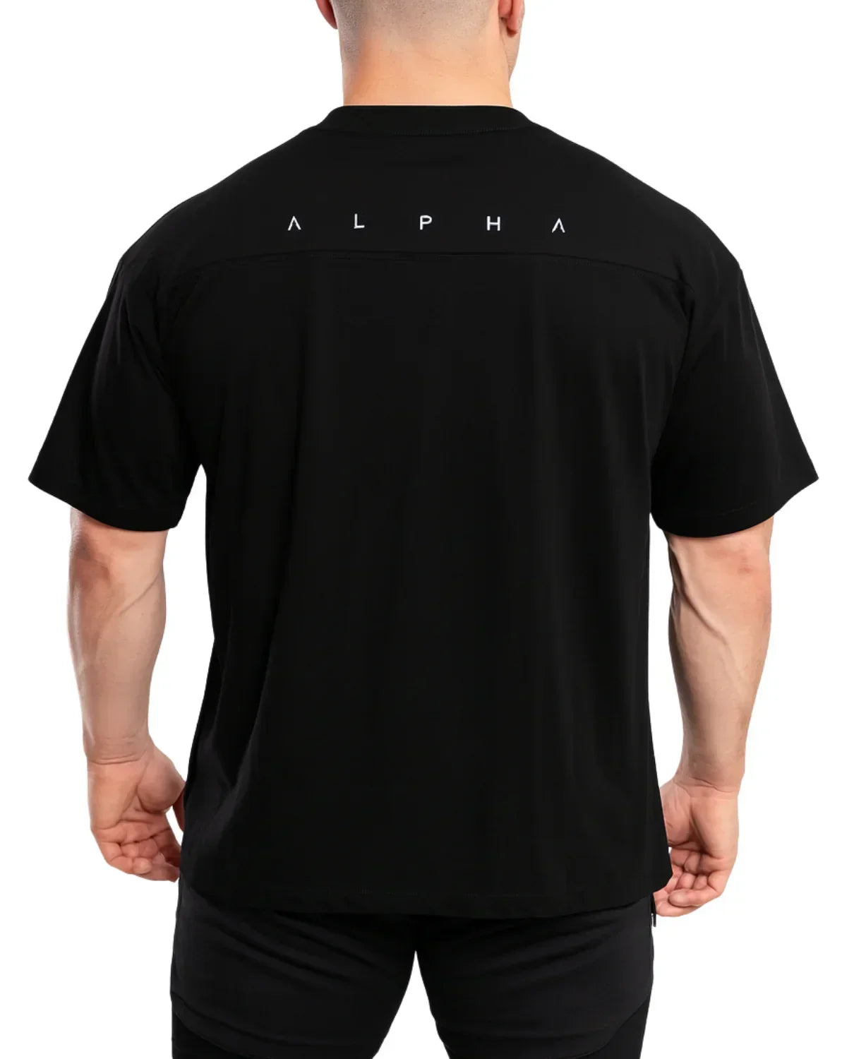 POLO DEPORTIVO HOMBRE OVERSIZE NEGRO - 9