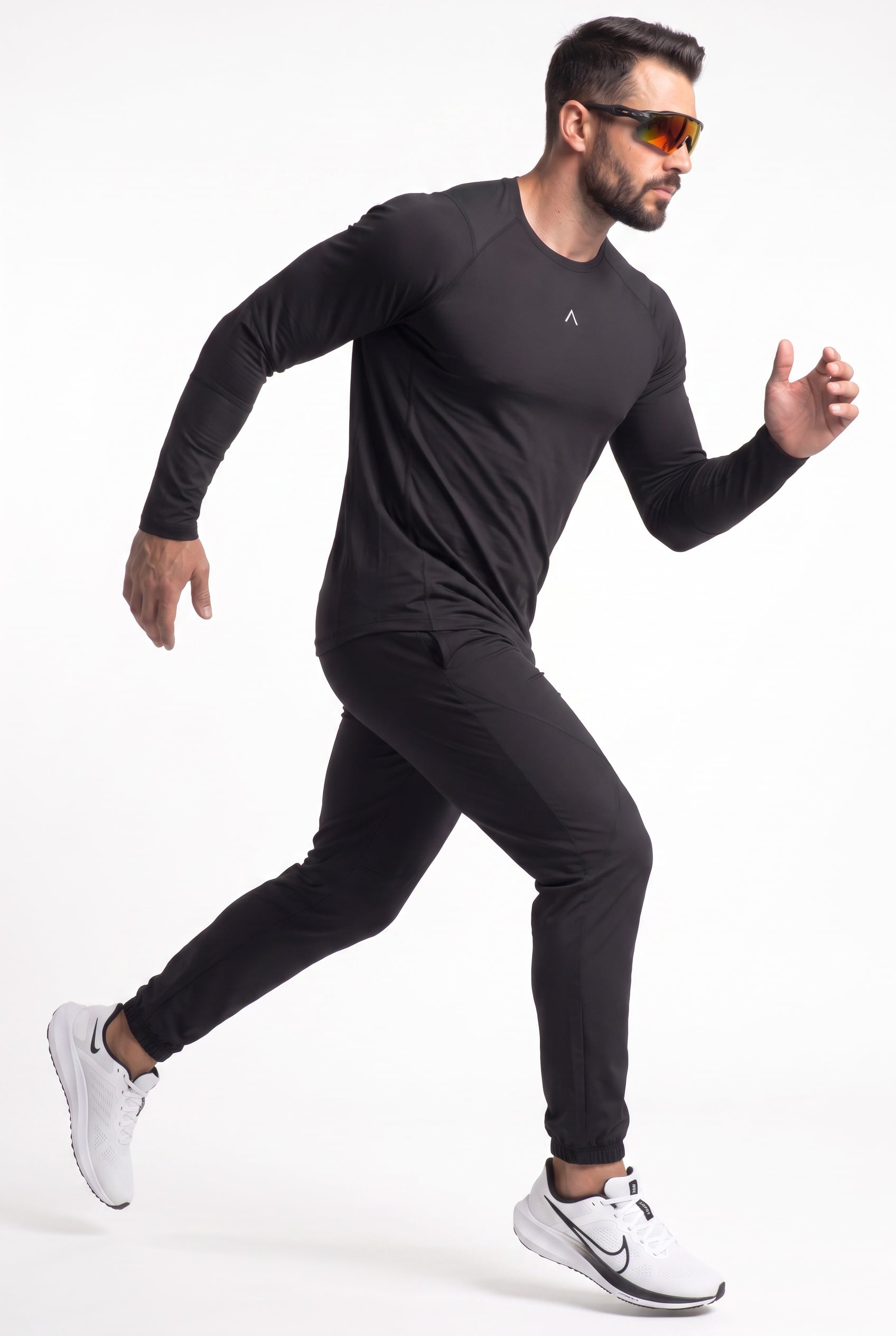 POLO MANGA LARGA DEPORTIVO HOMBRE VELOCITY NEGRO - 3