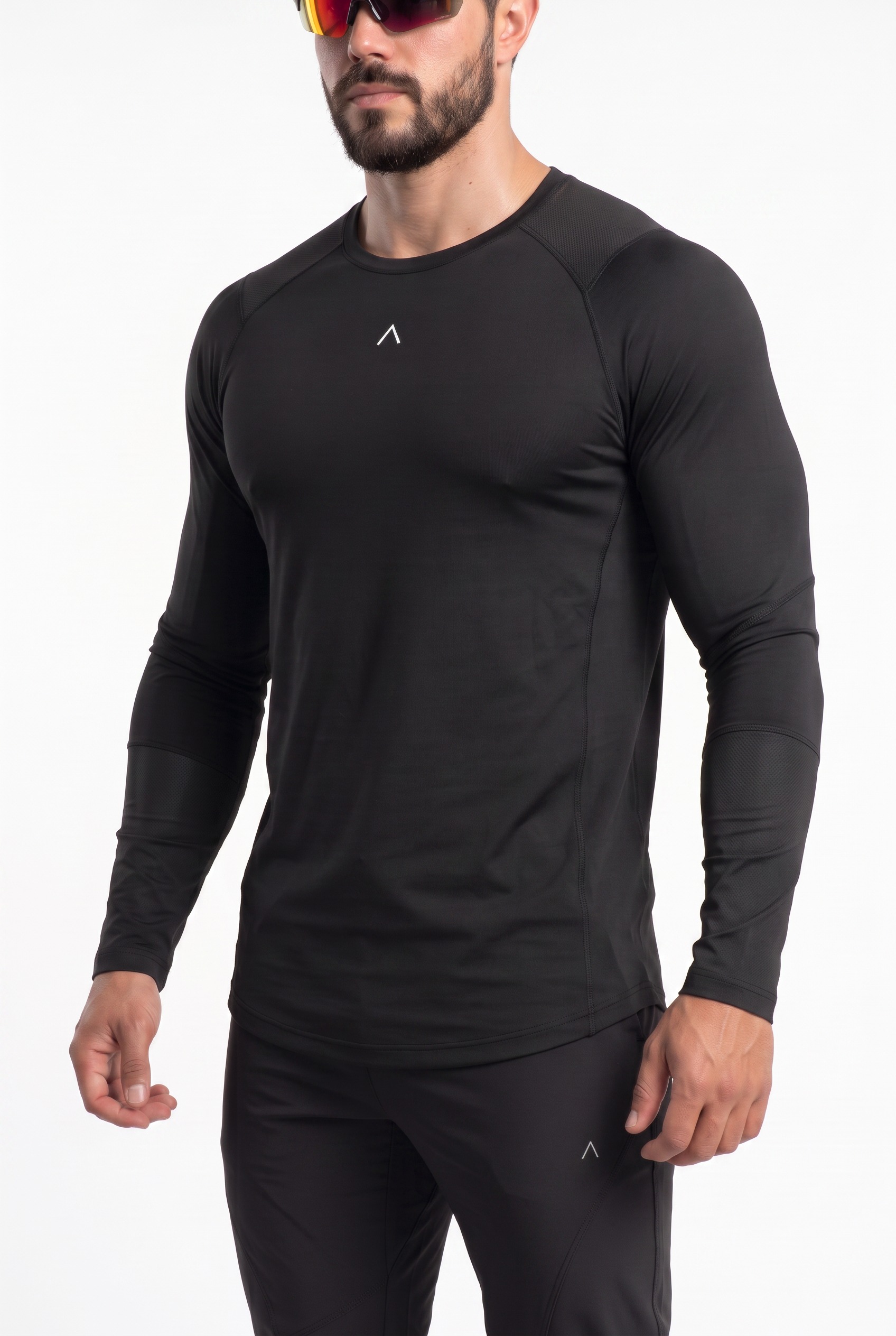 POLO MANGA LARGA DEPORTIVO HOMBRE VELOCITY NEGRO - 6