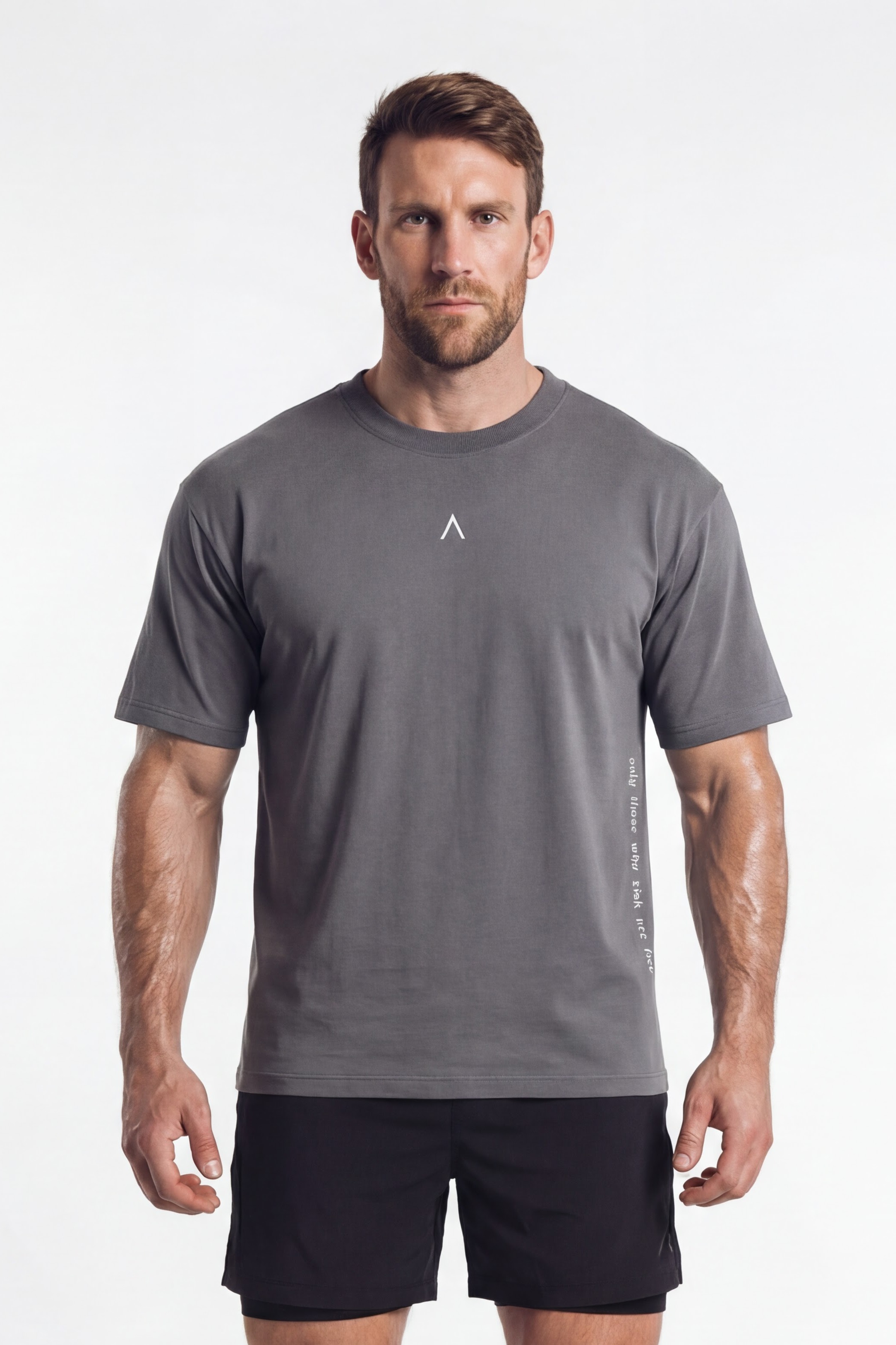POLO DEPORTIVO HOMBRE OVERSIZE GRIS - 3