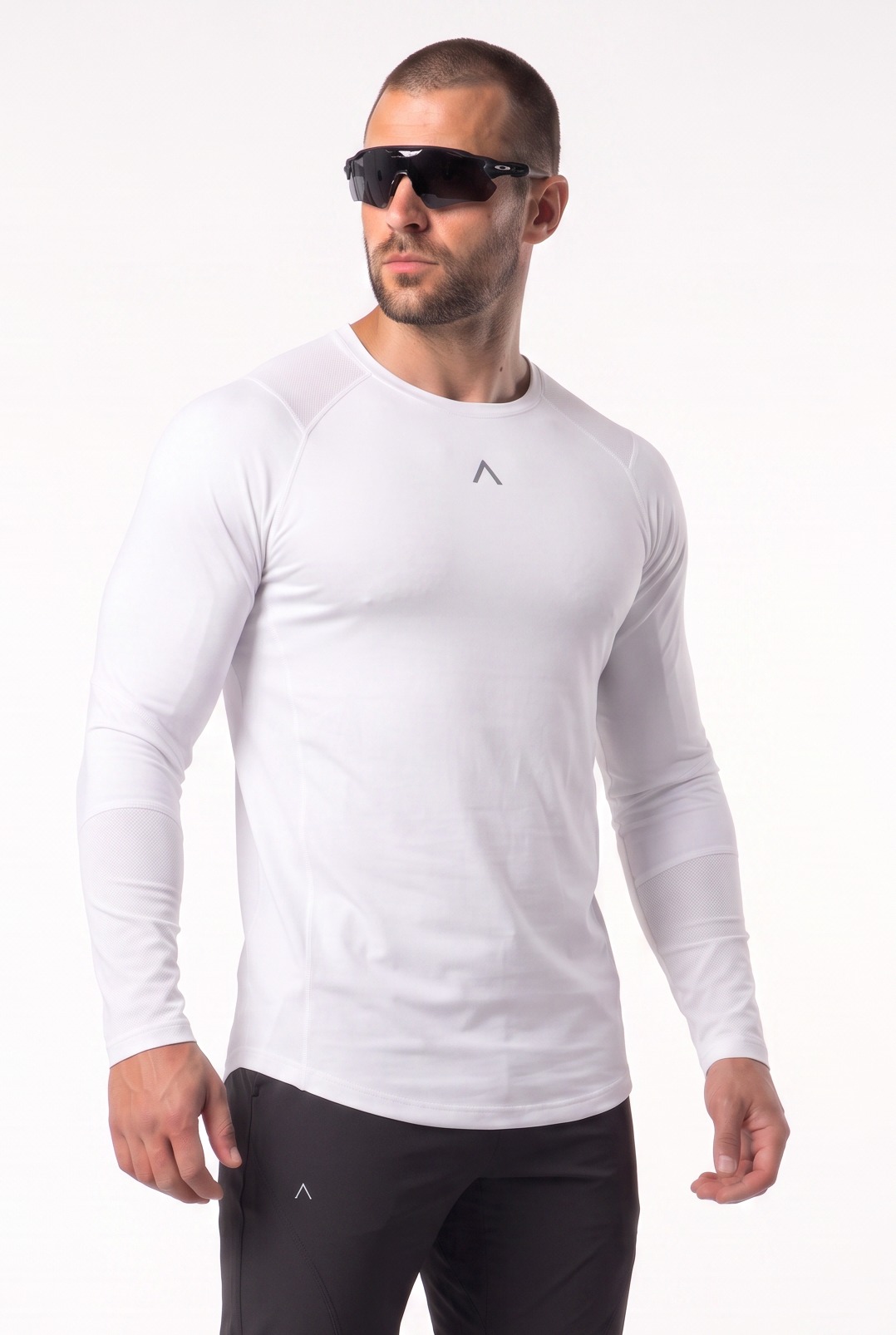 POLO MANGA LARGA DEPORTIVO HOMBRE VELOCITY BLANCO - 1