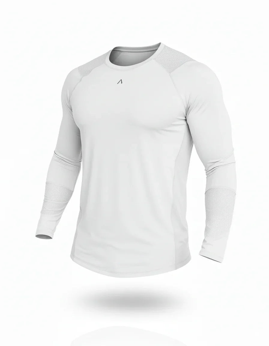 POLO MANGA LARGA DEPORTIVO HOMBRE VELOCITY BLANCO - 2