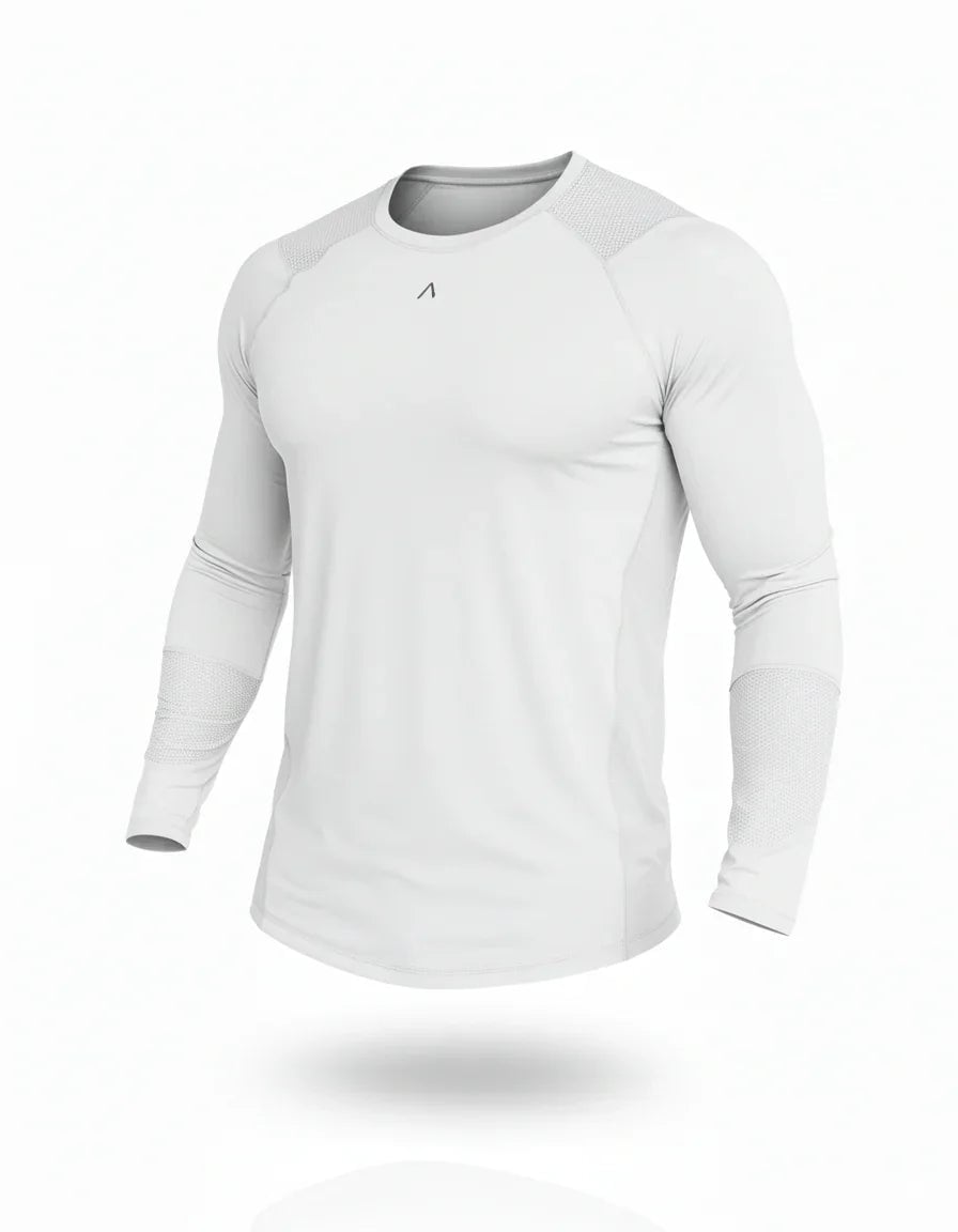 POLO MANGA LARGA DEPORTIVO HOMBRE VELOCITY BLANCO - 2
