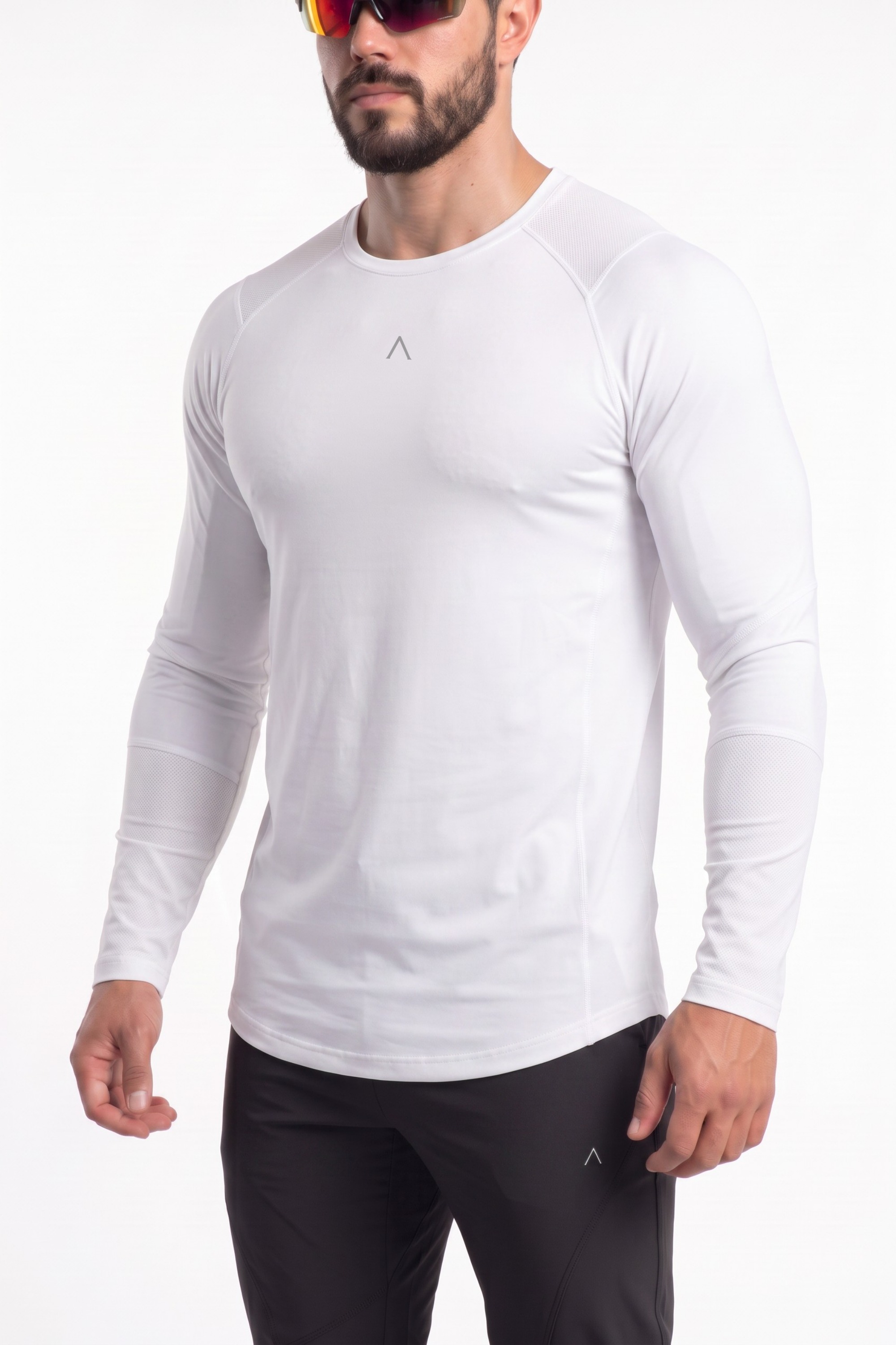POLO MANGA LARGA DEPORTIVO HOMBRE VELOCITY BLANCO - 4