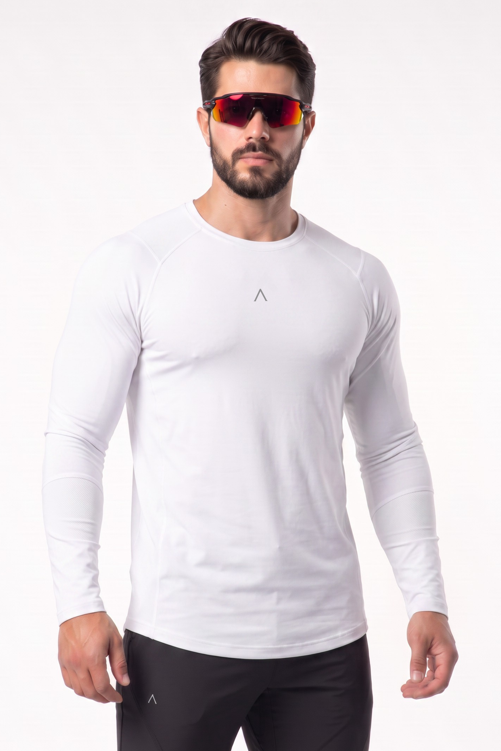 POLO MANGA LARGA DEPORTIVO HOMBRE VELOCITY BLANCO - 5