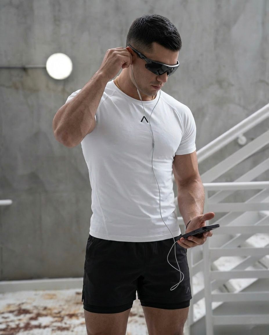 SHORT DEPORTIVO HOMBRE RUNTECH NEGRO - 3