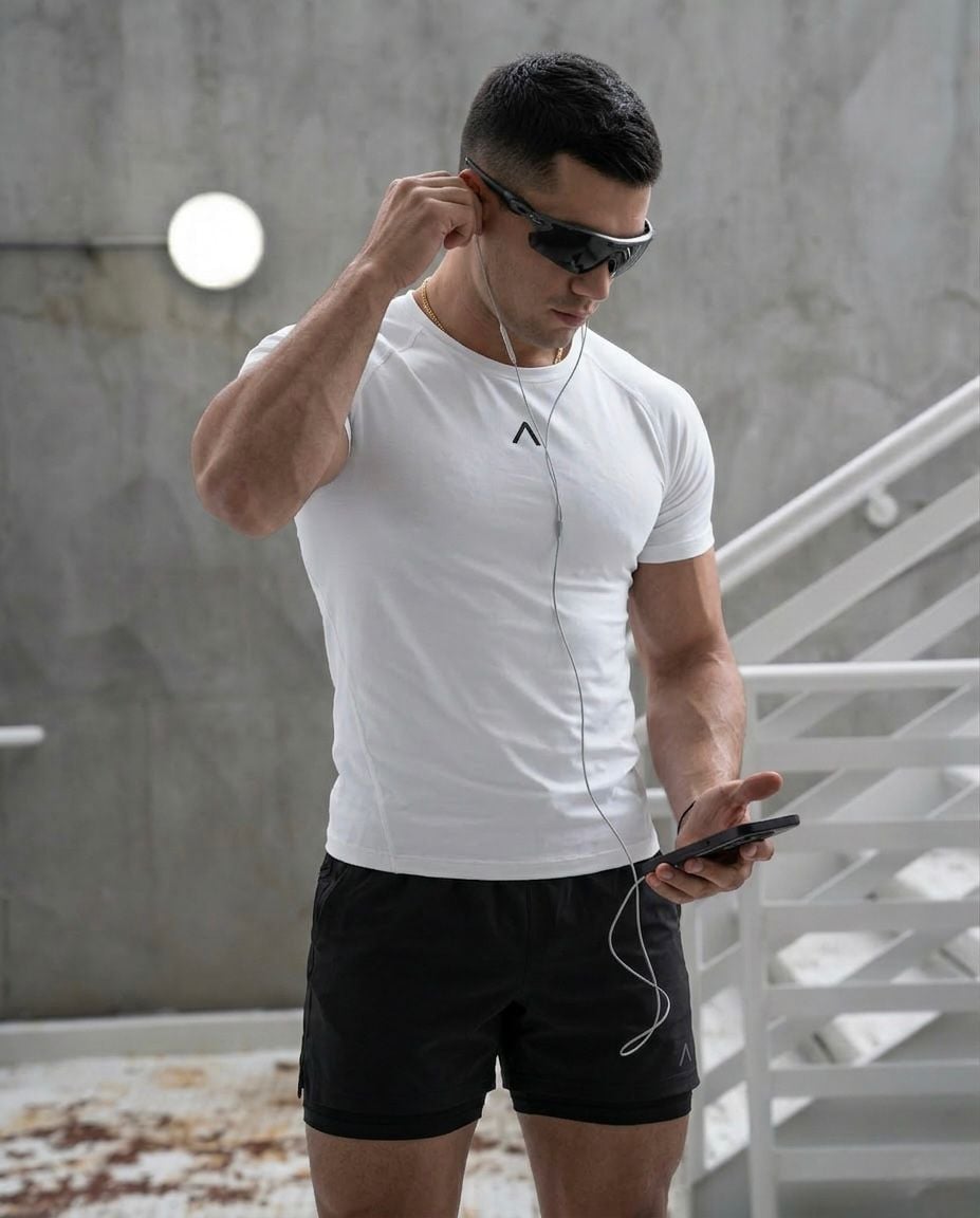 SHORT DEPORTIVO HOMBRE RUNTECH NEGRO - 3
