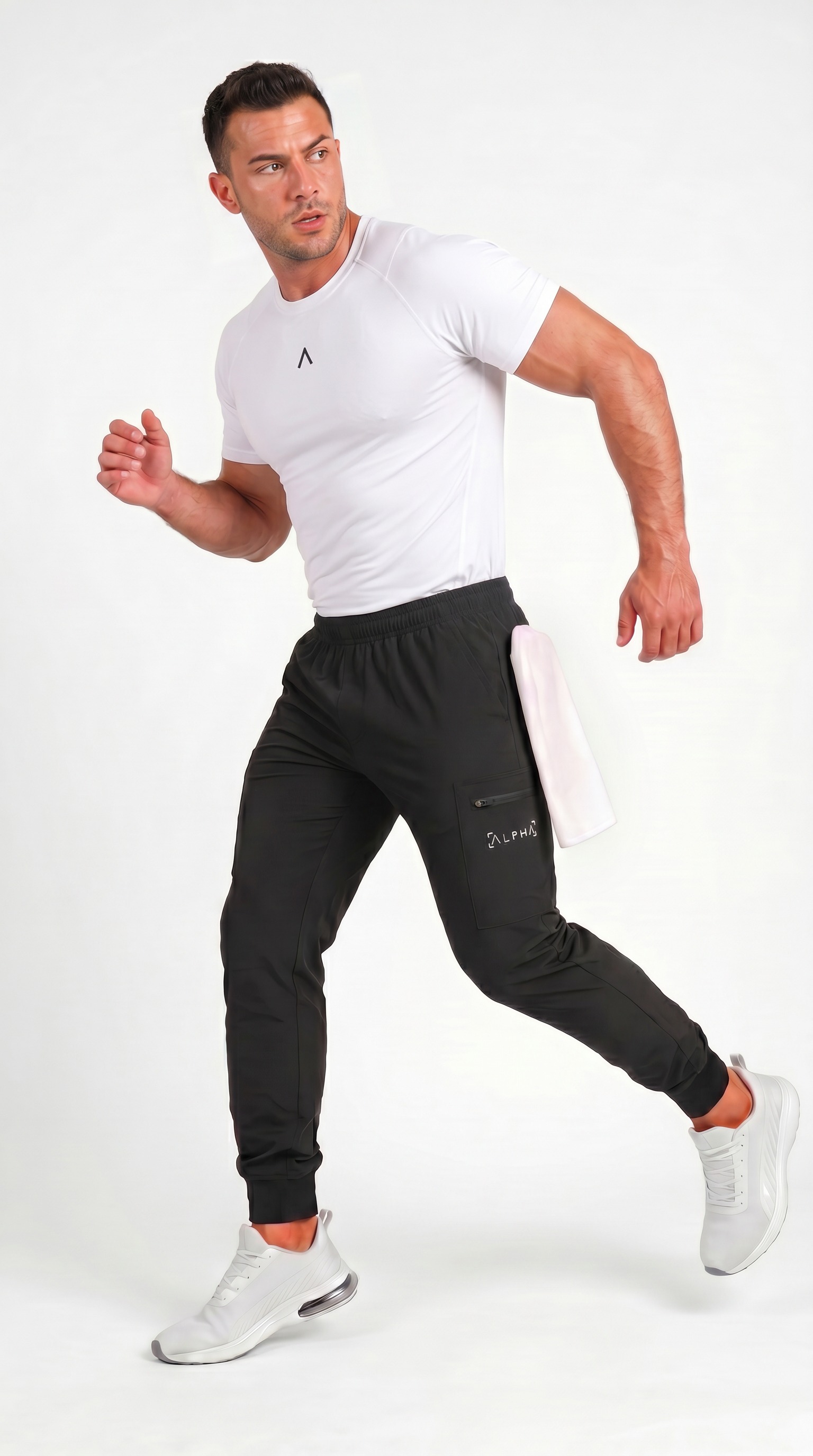 JOGGER DEPORTIVO HOMBRE CARGO NEGRO - 3