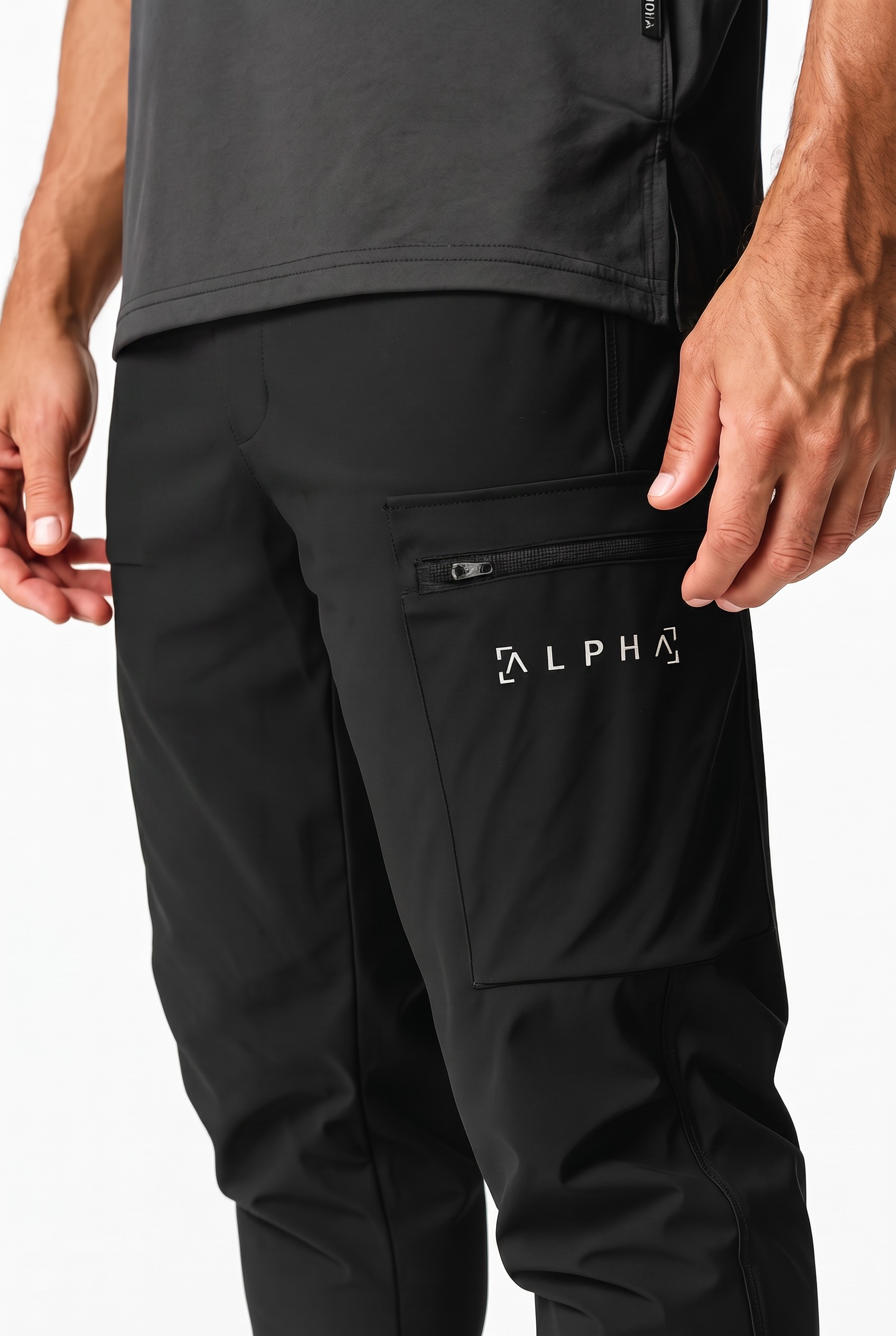 JOGGER DEPORTIVO HOMBRE CARGO NEGRO - 5