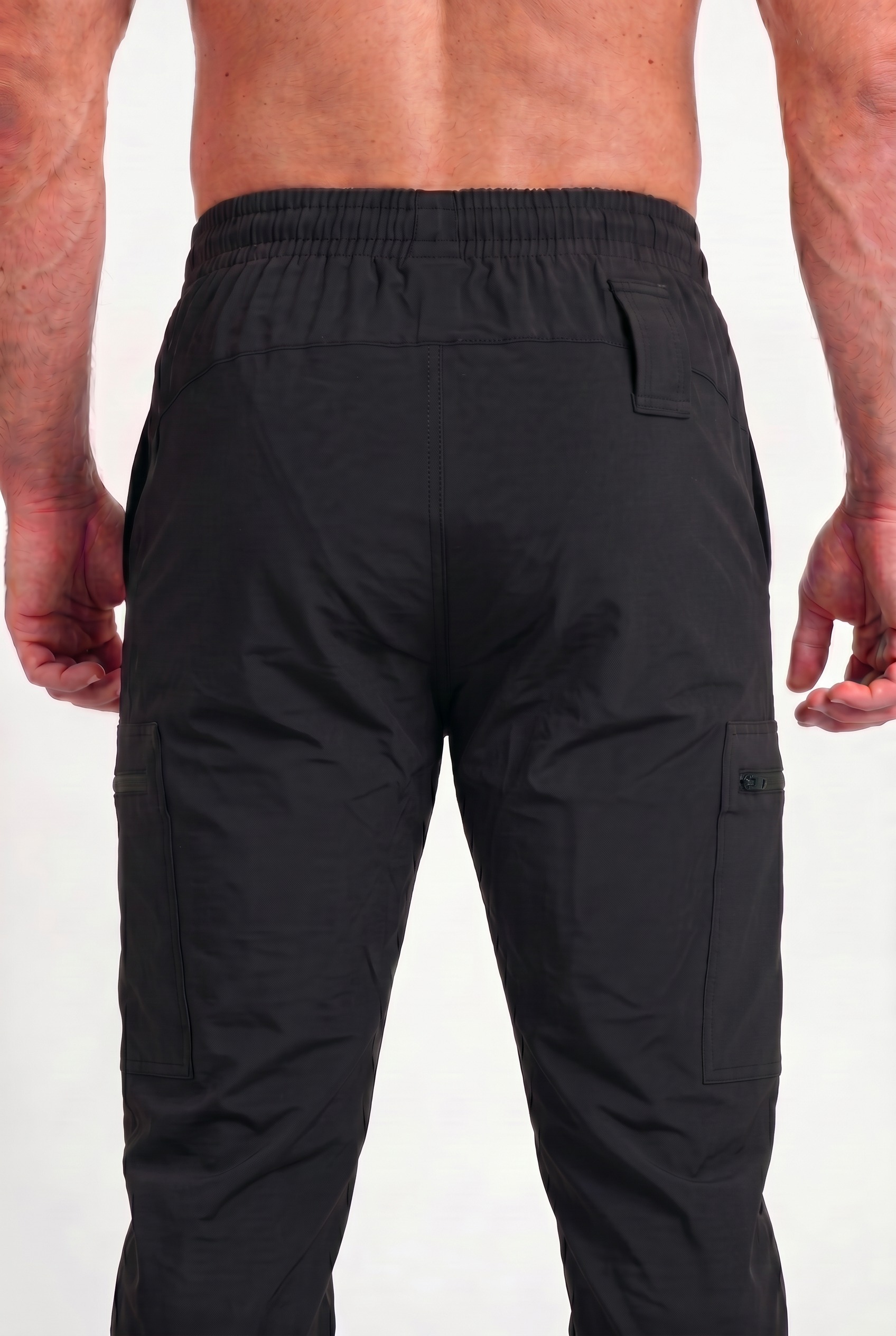 JOGGER DEPORTIVO HOMBRE CARGO NEGRO - 8