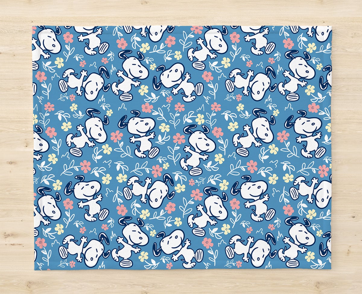 SET X 2 INDIVIDUALES SNOOPY CON FLORES - 2