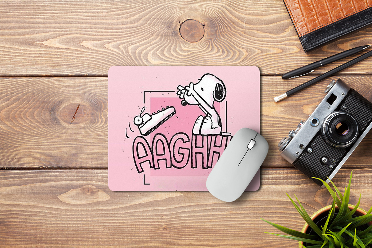 MOUSEPAD SNOOPY ROSA - 1