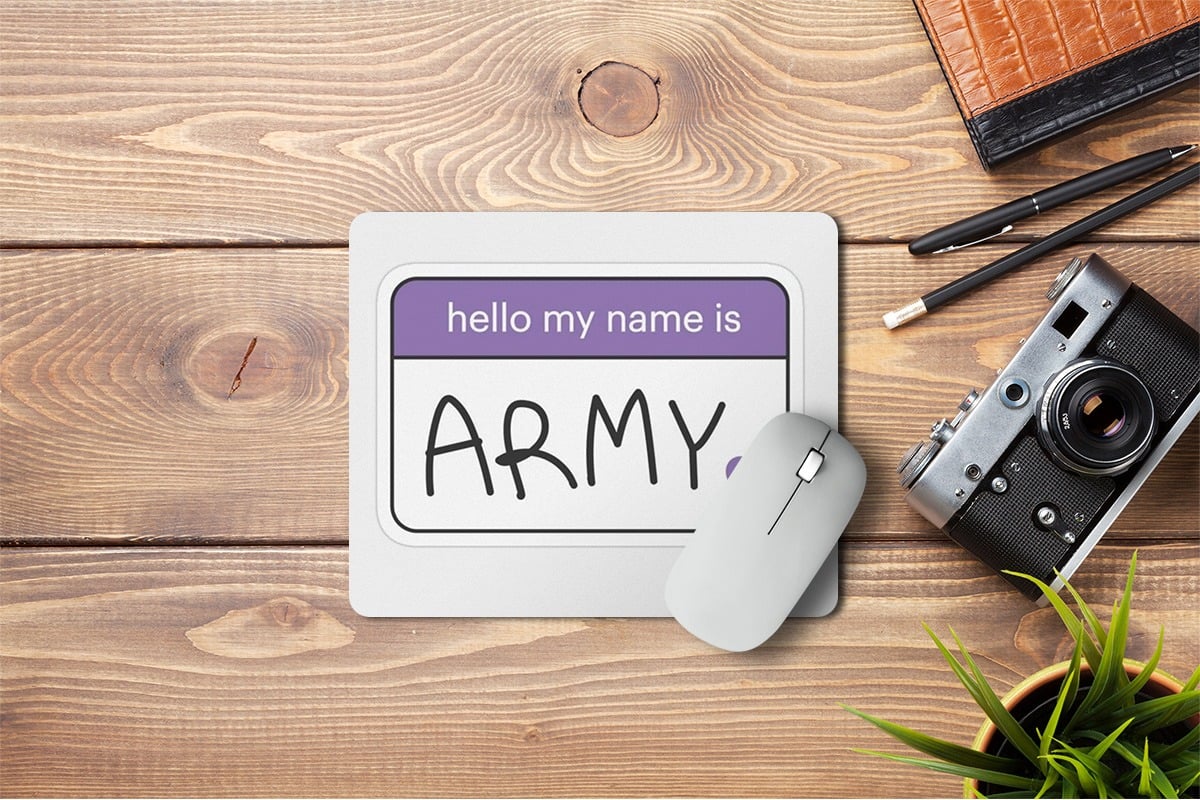 MOUSEPAD BTS ARMY BLANCO - 1