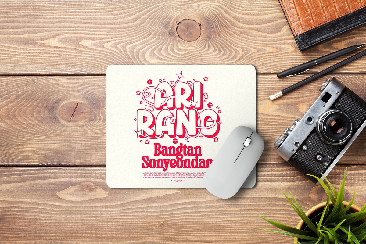 MOUSEPAD BTS ARIRANG ROJO - 1