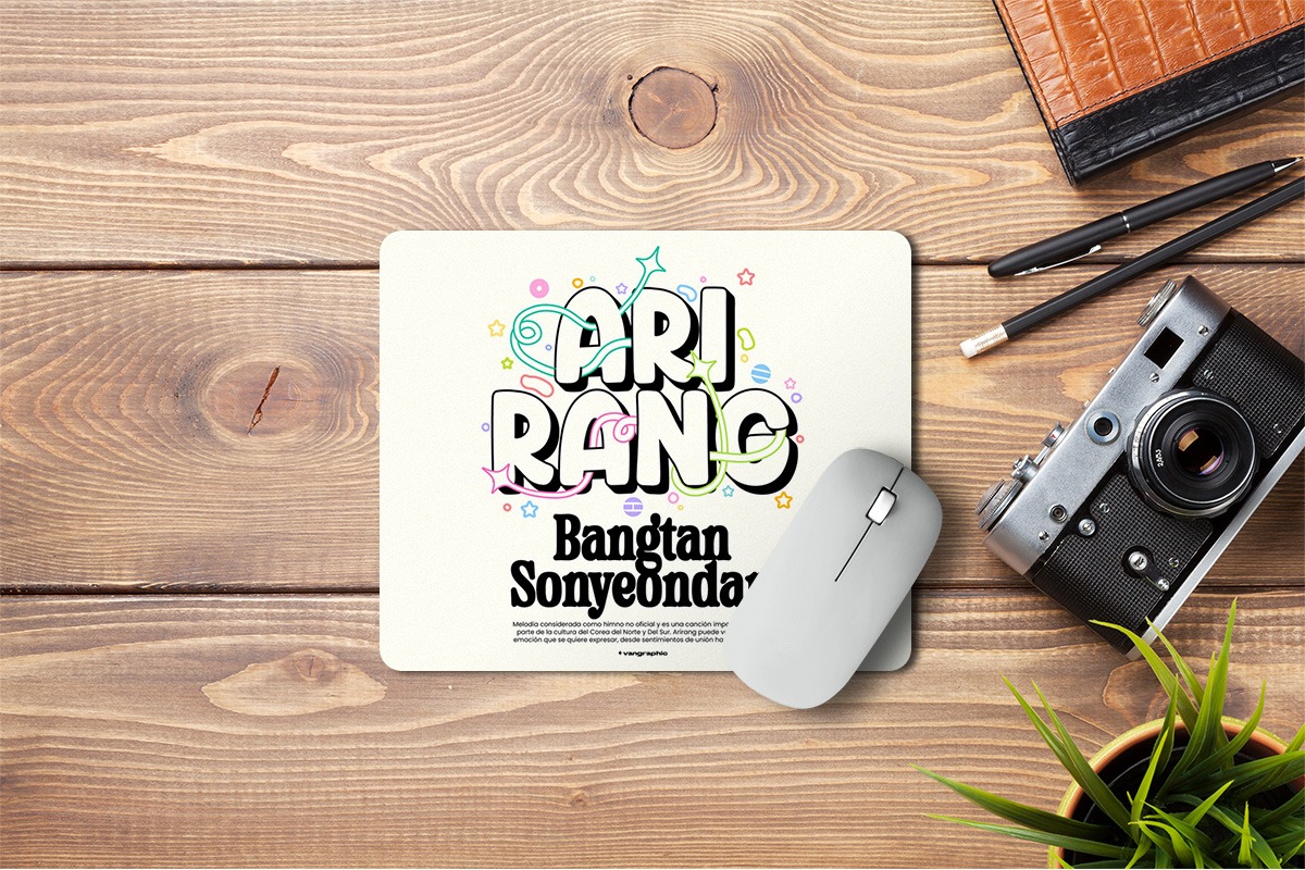 MOUSEPAD BTS ARIRANG BLANCO - 1