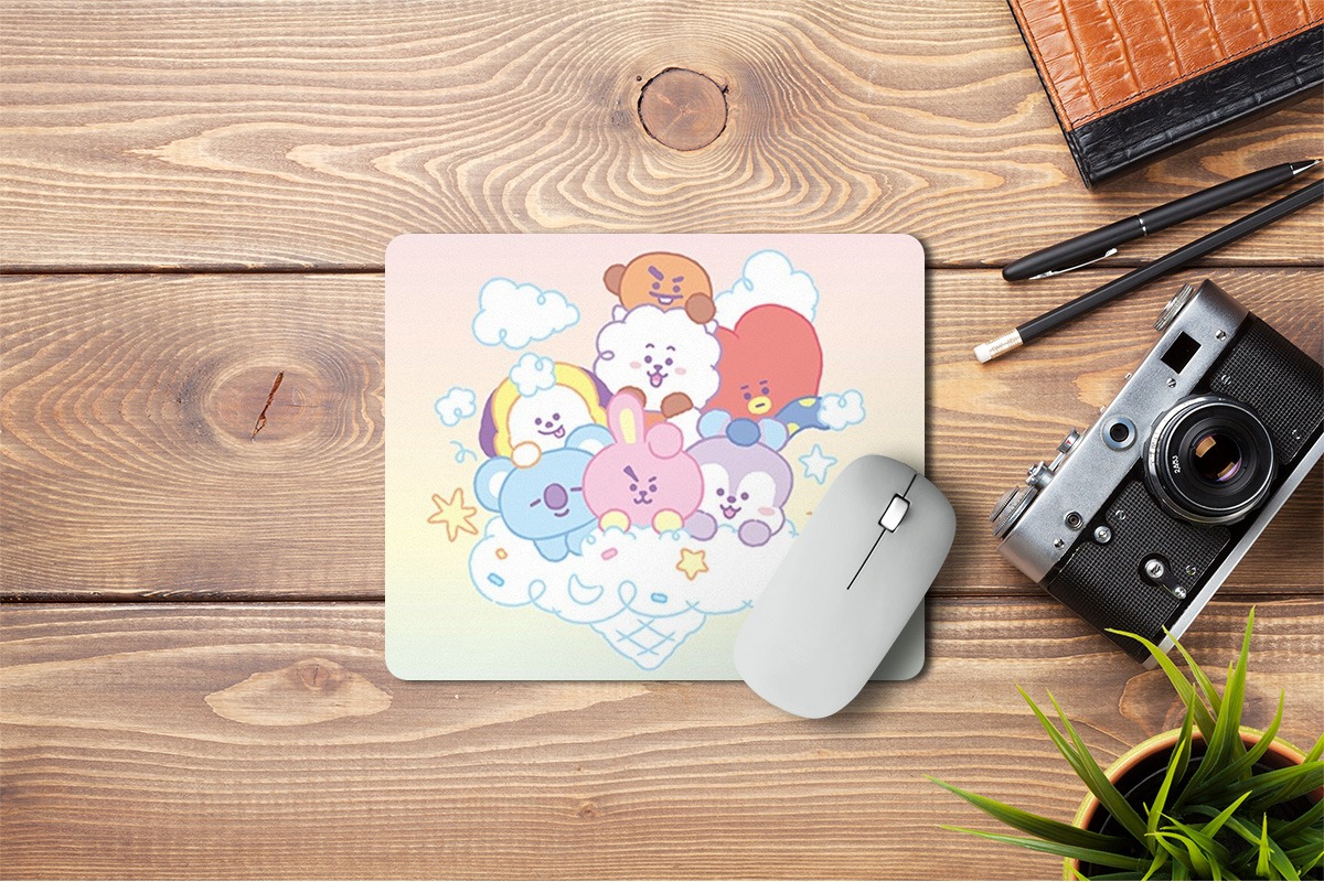MOUSEPAD BTS BT21 BLANCO - 1