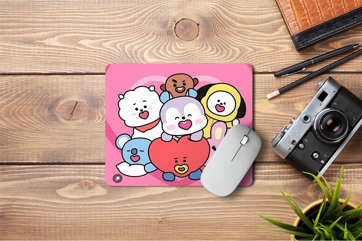 MOUSEPAD BTS BT21 ROSA - 1