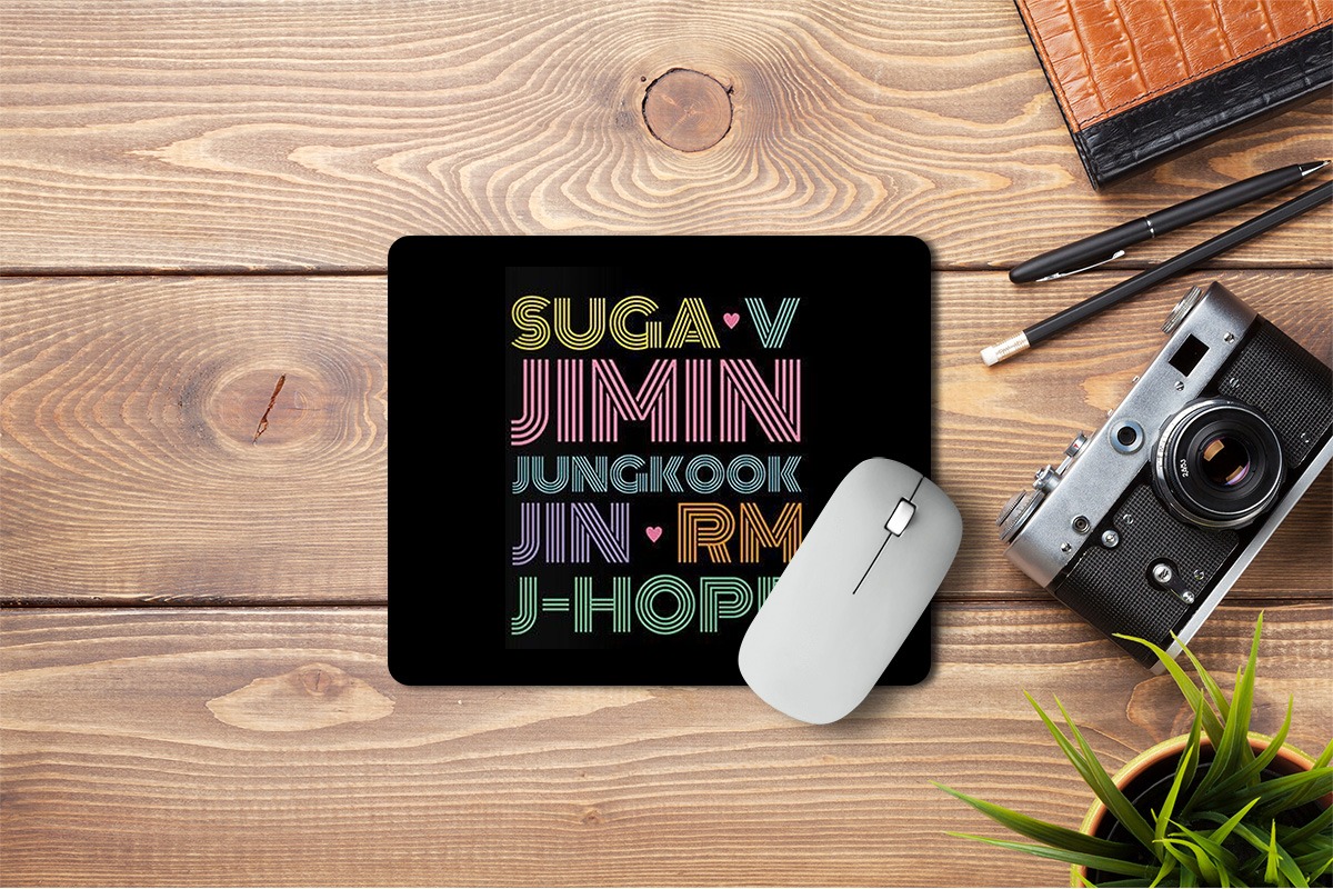 MOUSEPAD BTS NOMBRES - 1