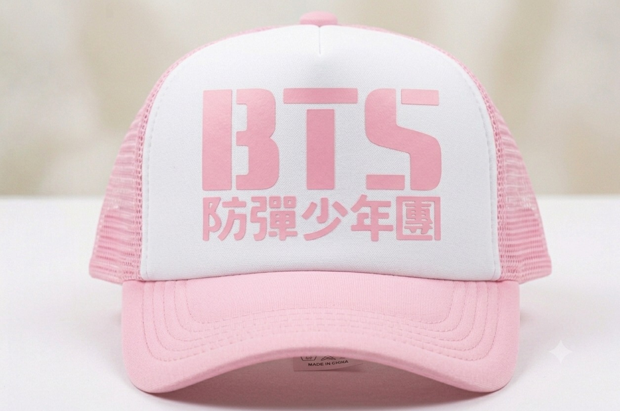 GORRO BTS ROSADO - 1