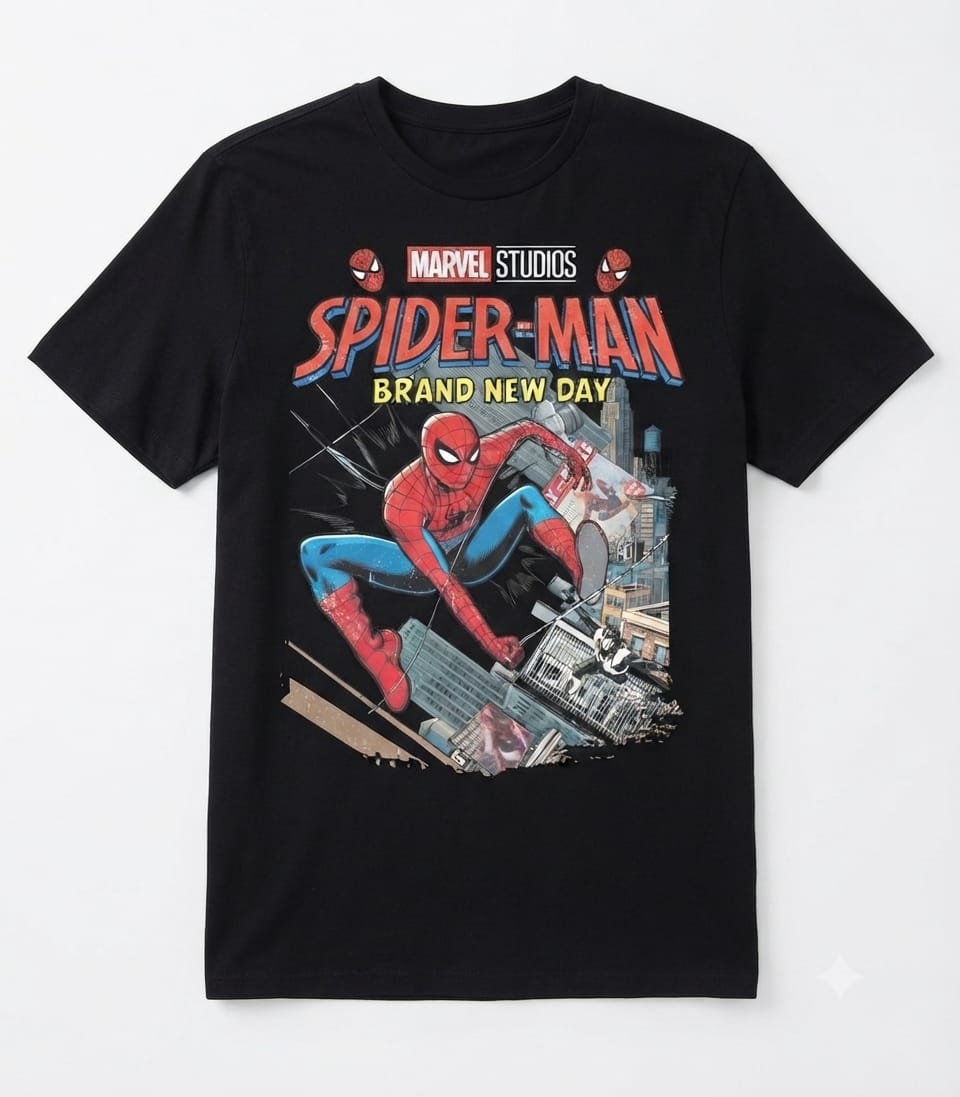 POLO NEGRO SPIDERMAN - S - 1