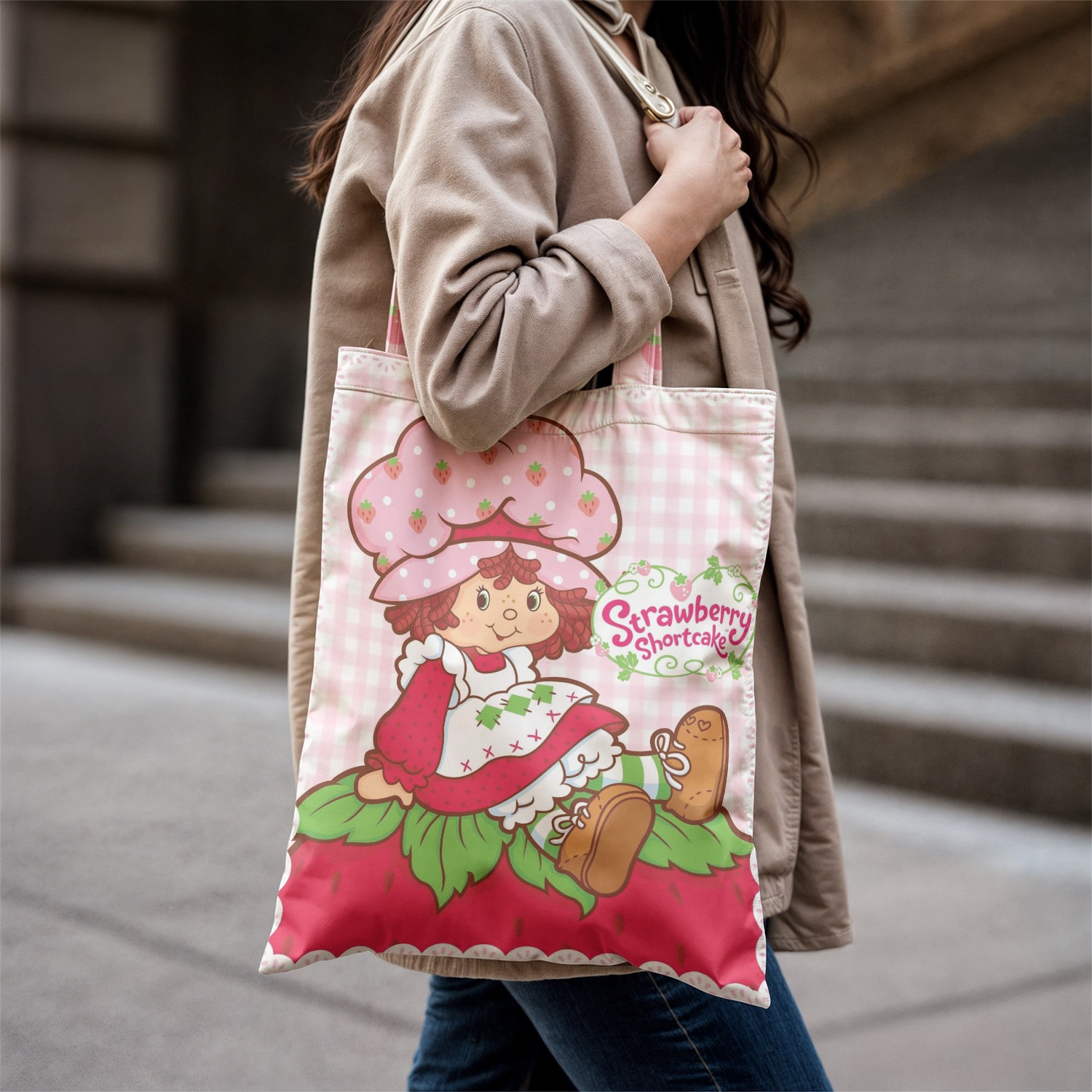BOLSO DE TELA STRAWBERRY - 1