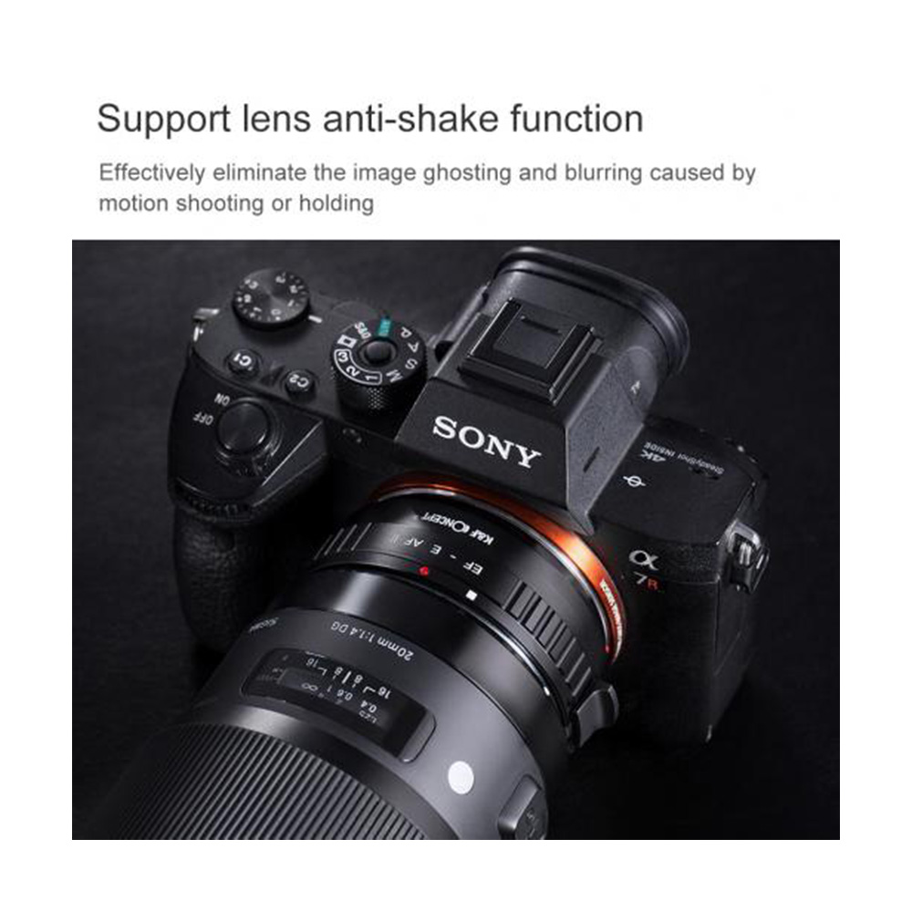 Adaptador K&F Concept montura Sony E para Lentes Canon EF/EF-S KF06.433 - 4