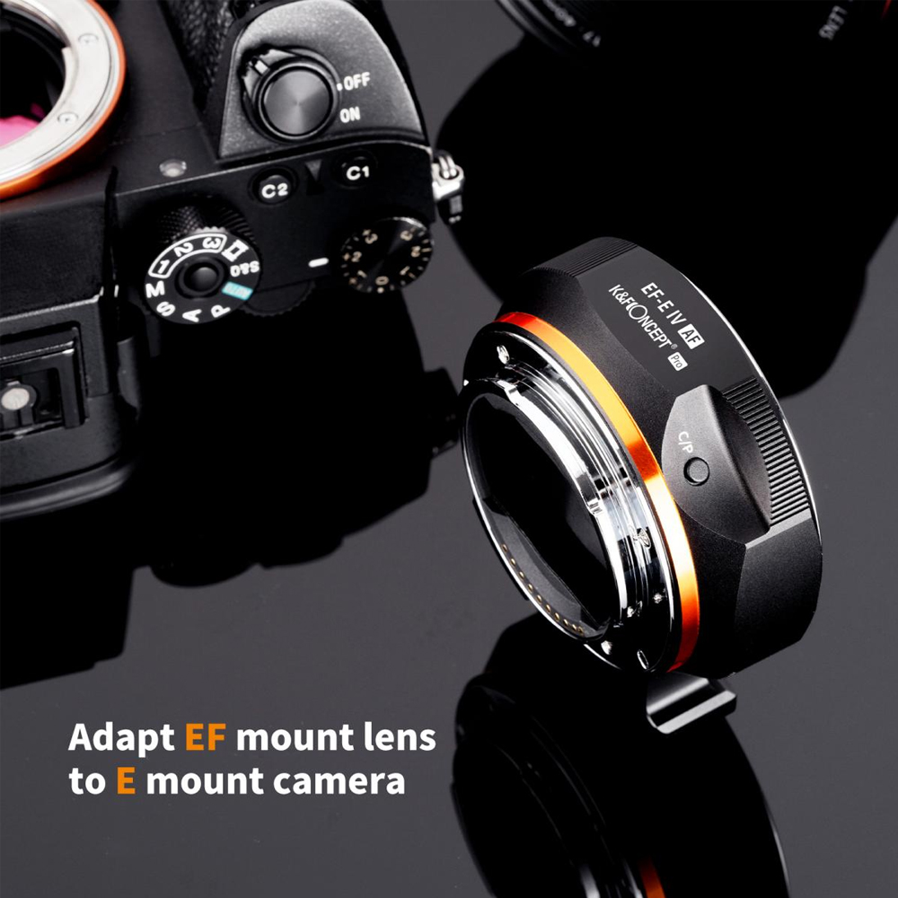 Adaptador K&F Concept montura Sony E para Lentes Canon EF/EF-S KF06.466 - 4