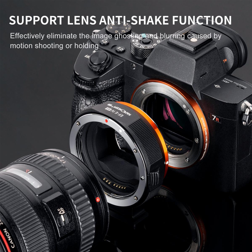 Adaptador K&F Concept montura Sony E para Lentes Canon EF/EF-S KF06.466 - 6
