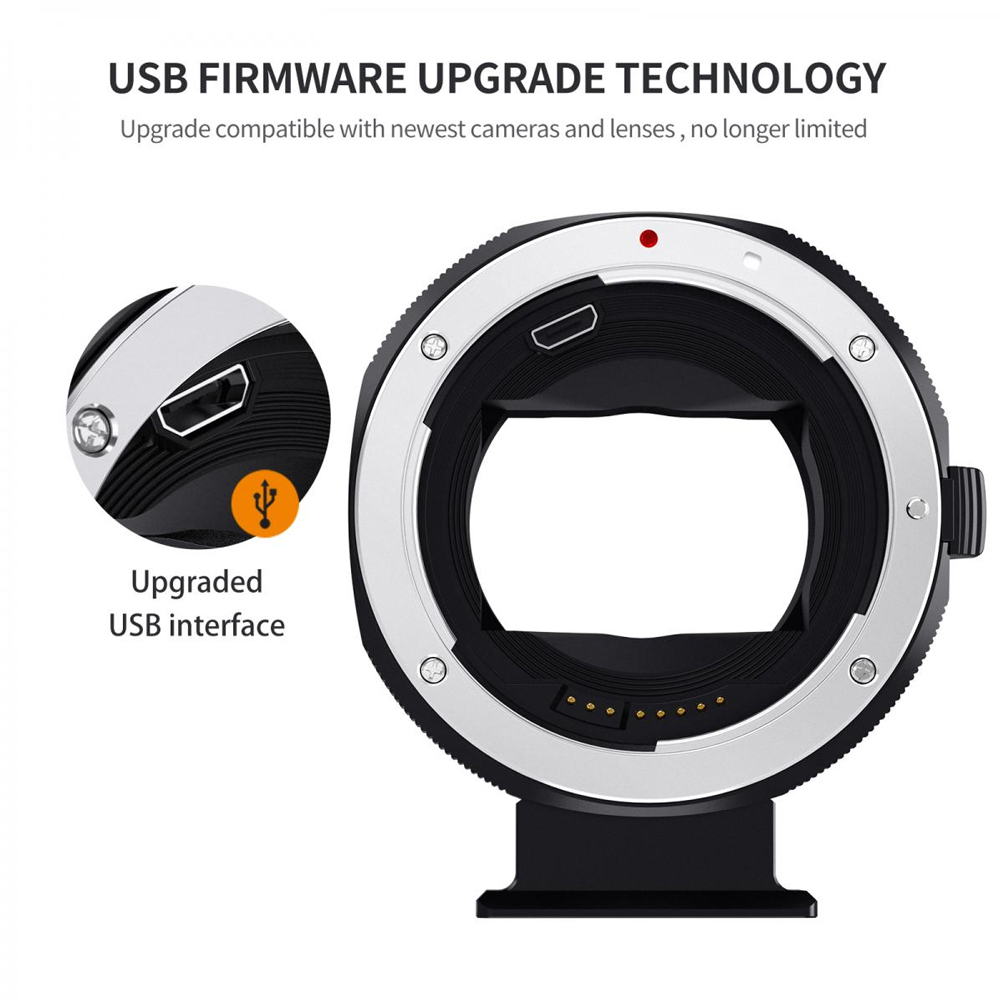 Adaptador K&F Concept montura Sony E para Lentes Canon EF/EF-S KF06.466 - 7