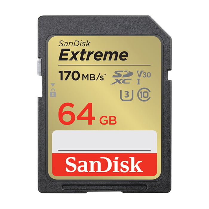 Memoria SD Sandisk Extreme 64GB - R170mb - W80mb - 1