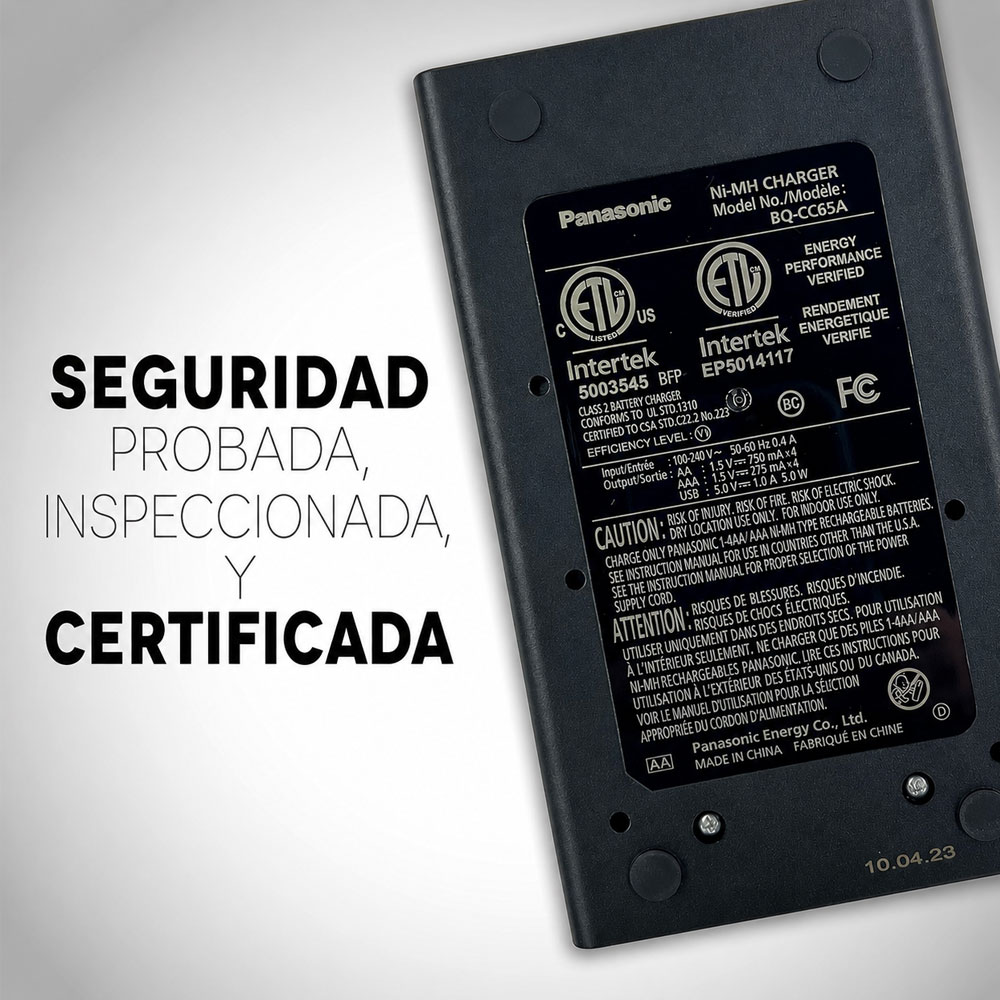 PILAS PANASONIC RECARGABLES ENELOOP PRO 2500MAH + CARGADOR BQ-CC65 - 8