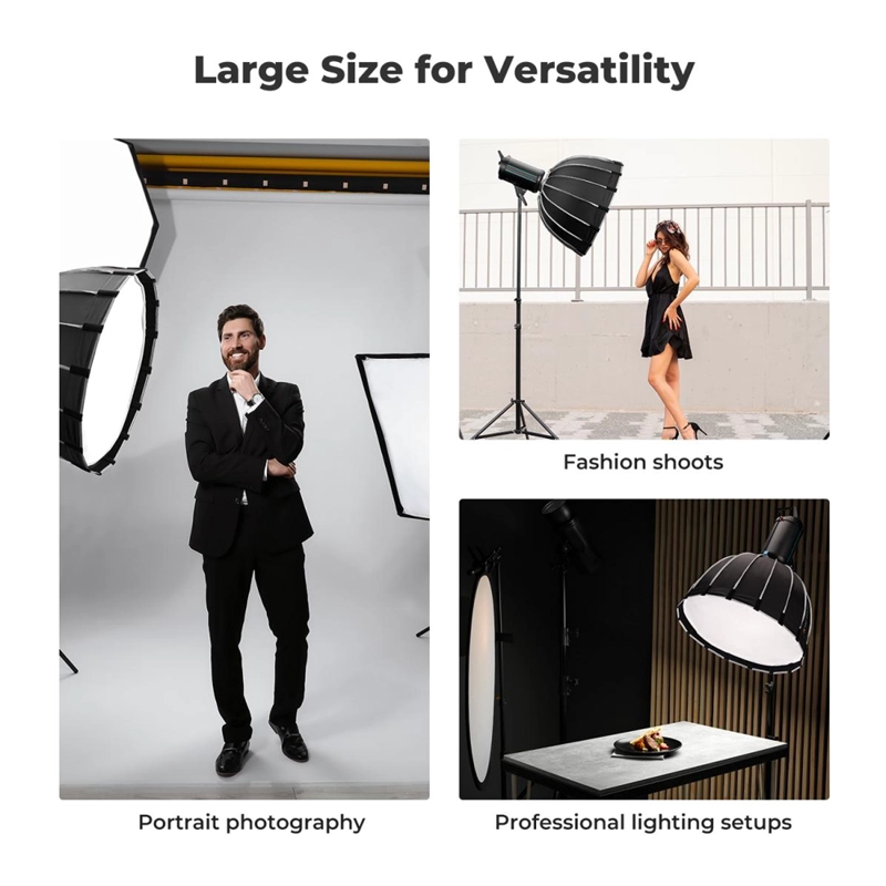 SOFTBOX PARABOLICO KYF CONCEPT 90CM - ARMADO RAPIDO KF18.0008V1 - 5